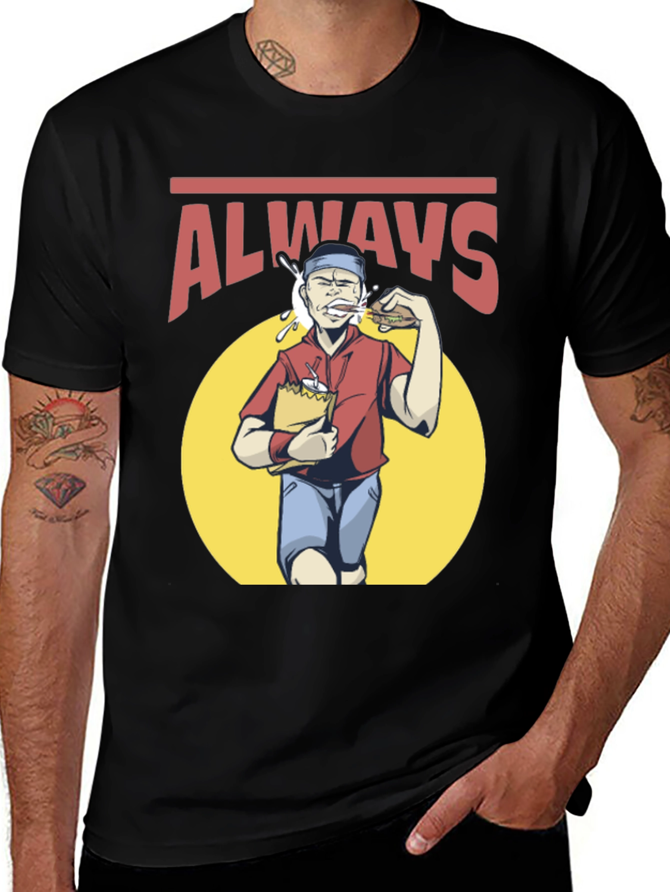 Variant 21 of Always Hungry Graphic T-Shirt