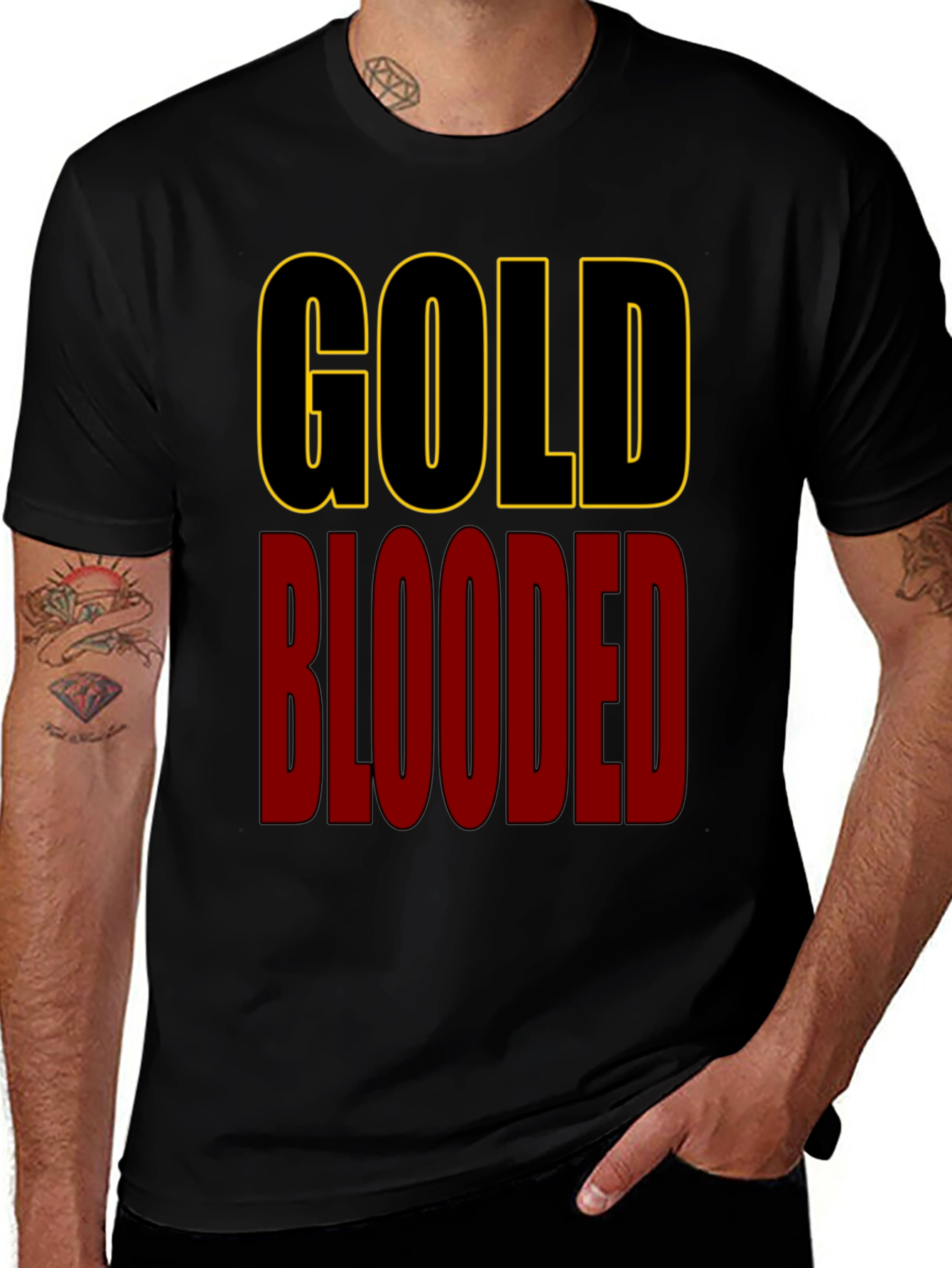 Variant 23 of Gold Blooded Graphic T-Shirt