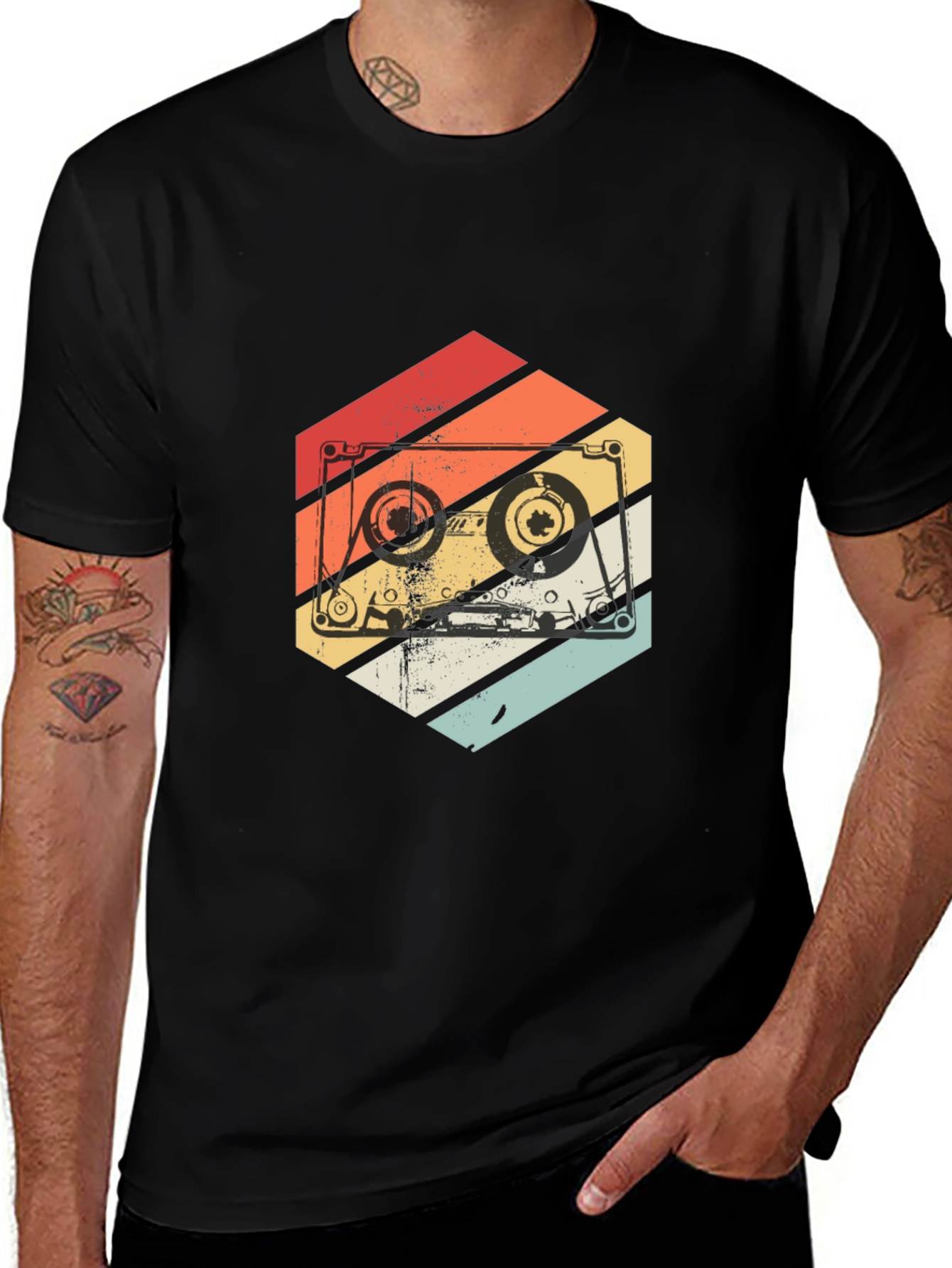 Variant 30 of Retro Cassette Tape T-Shirt - Vintage Style