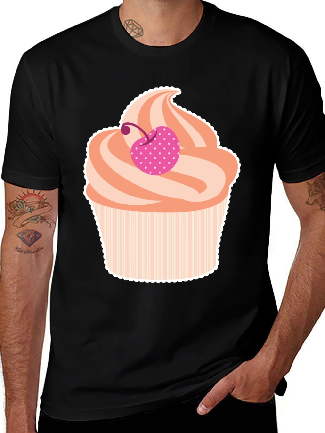Variant 26 of Cupcake Graphic Tee - Sweet Treat Style!