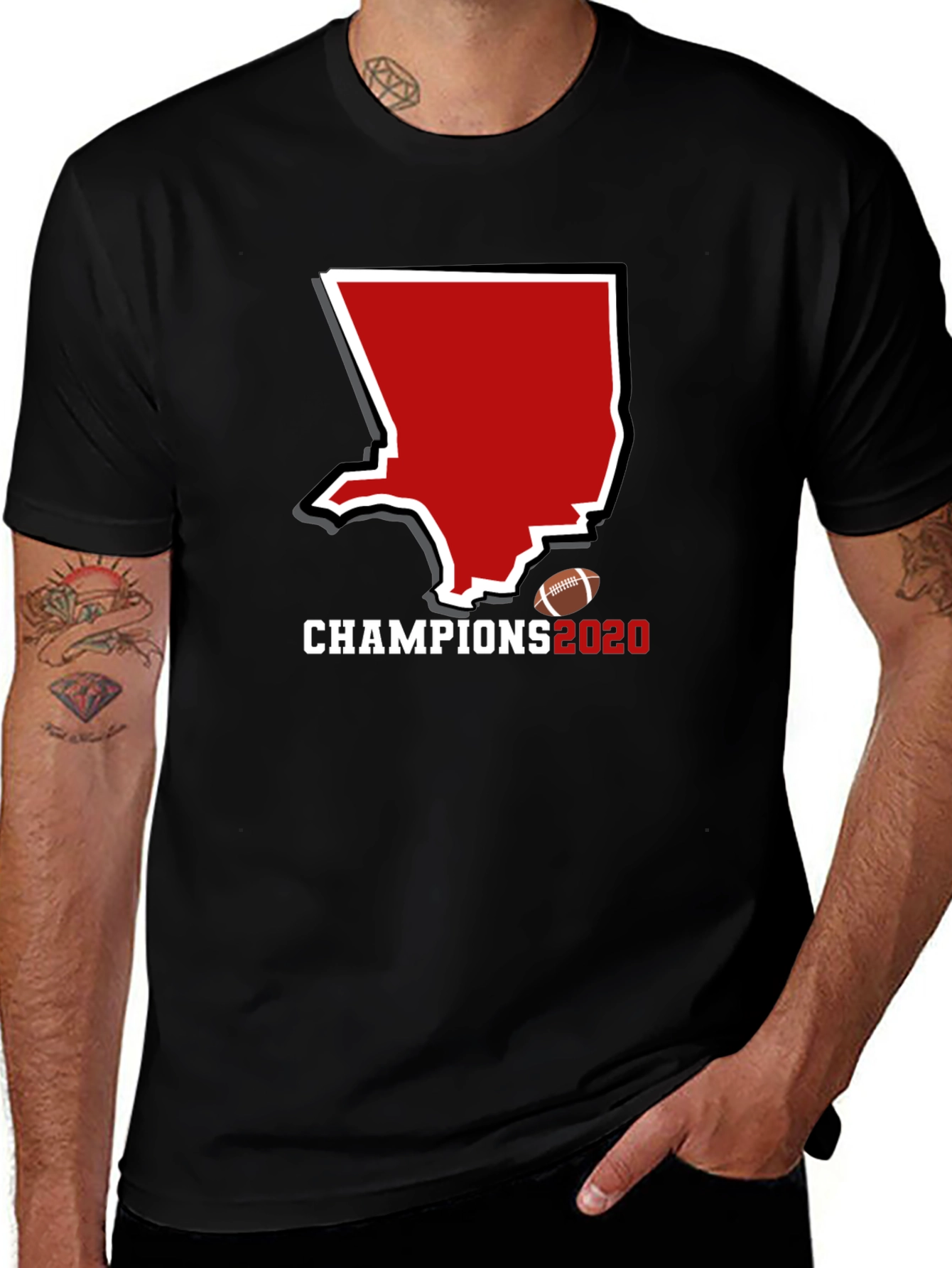 Variant 7 of Champions 2020 Football T-Shirt