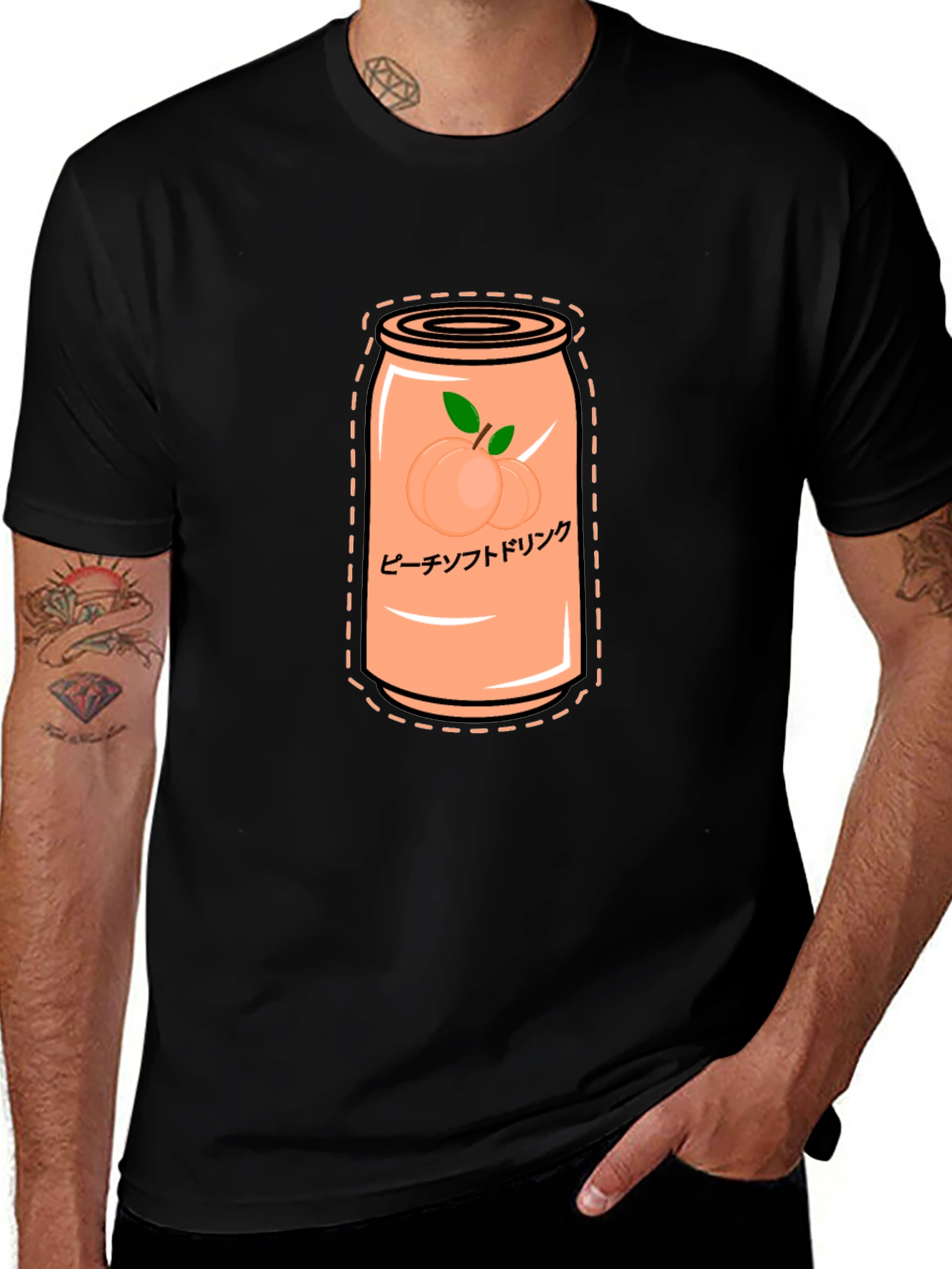 Variant 5 of Peach Soda Graphic Tee - Trendy Unisex Shirt