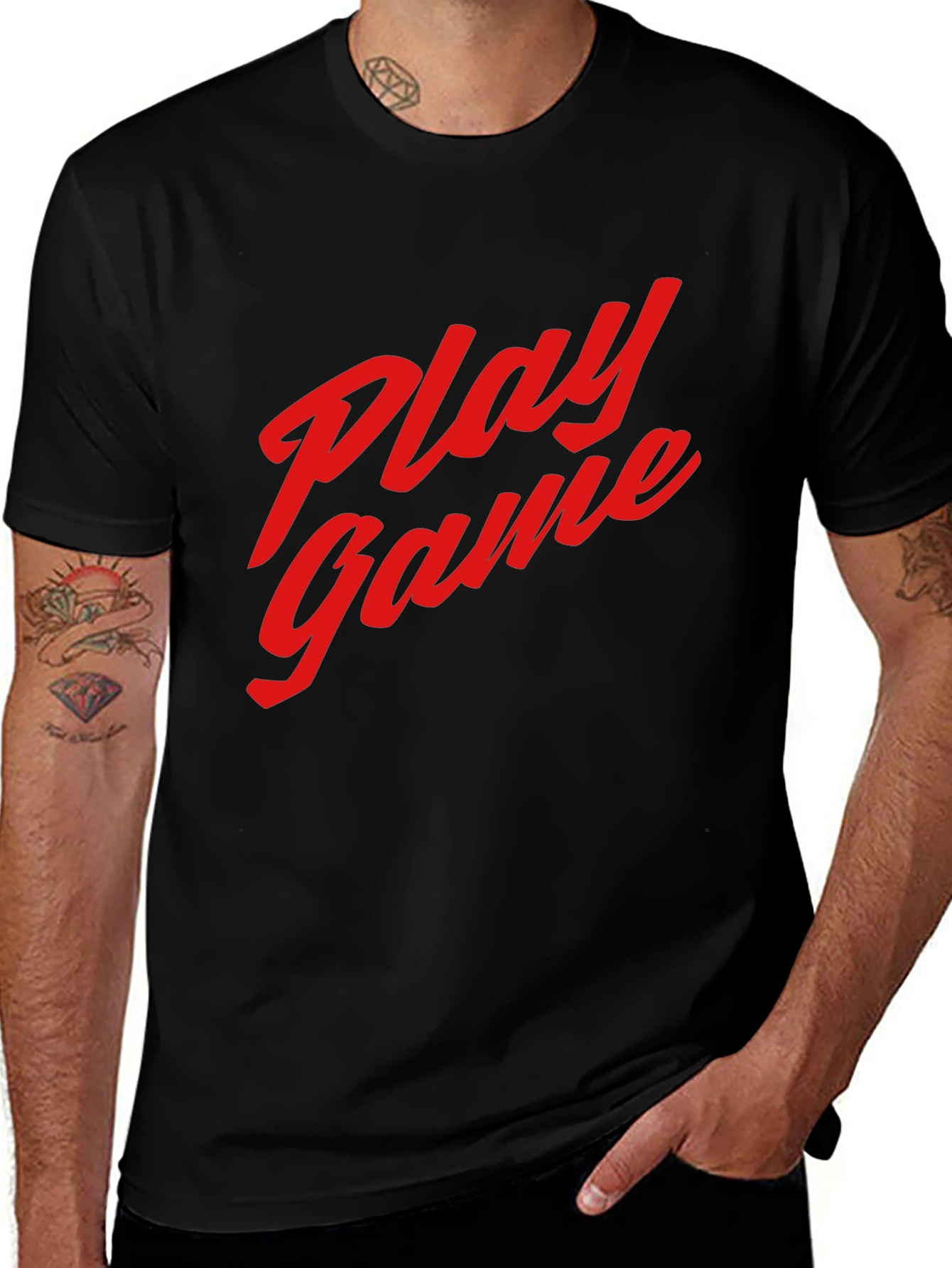 Variant 20 of Play Game Black T-Shirt