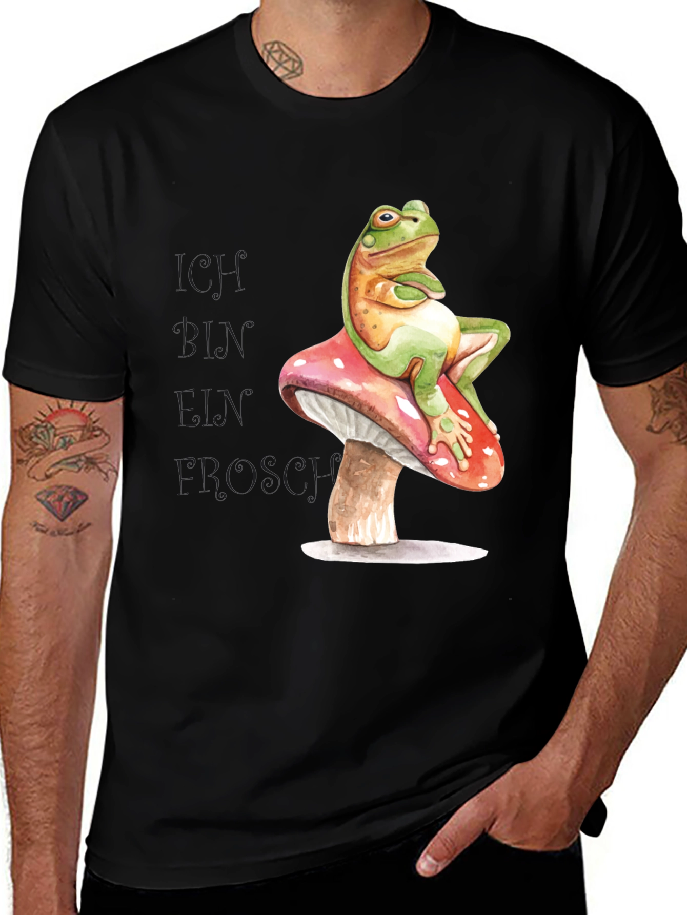 Variant 28 of Frog on Mushroom Graphic Tee