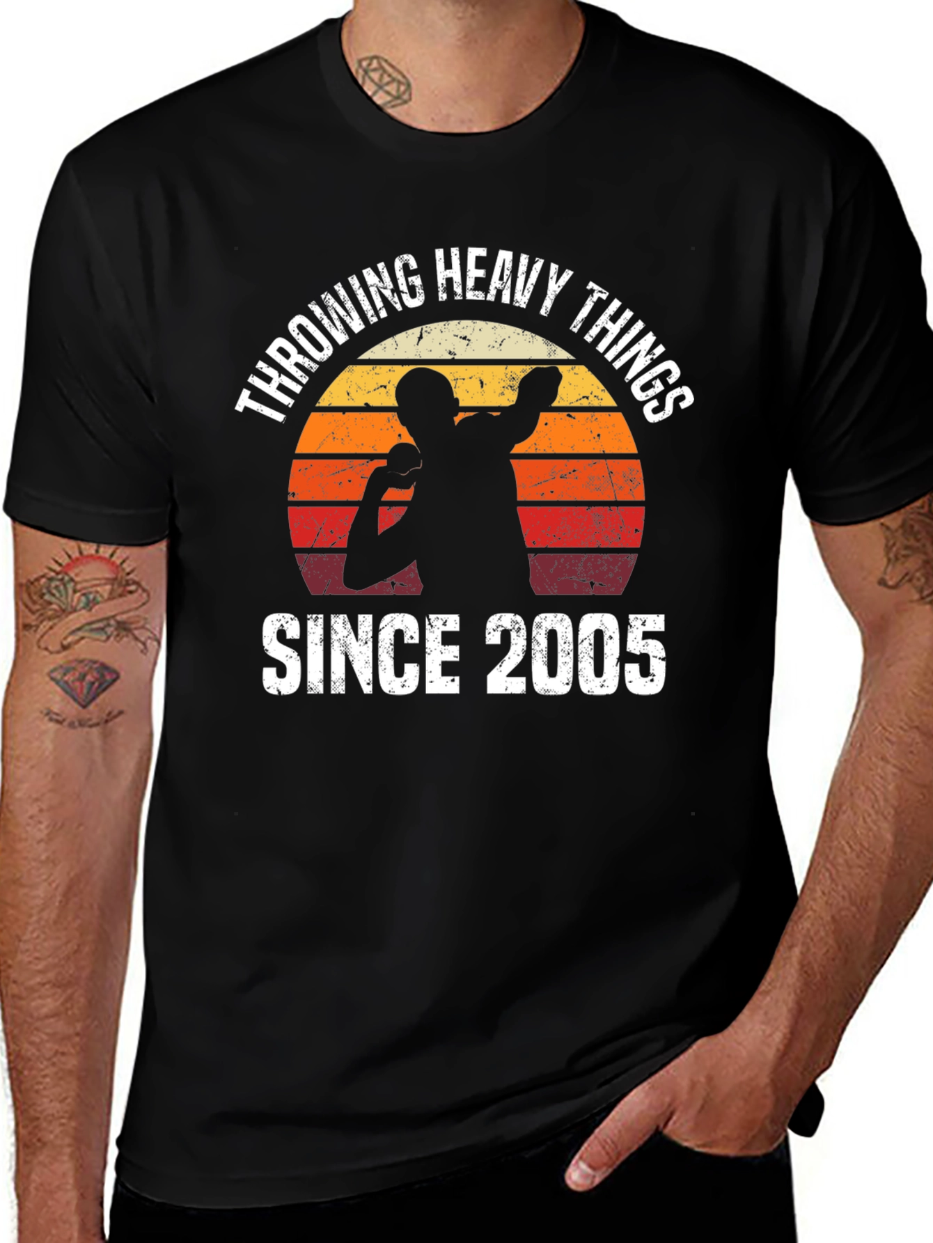 Throwing Heavy Things Since 2005 T-Shirt