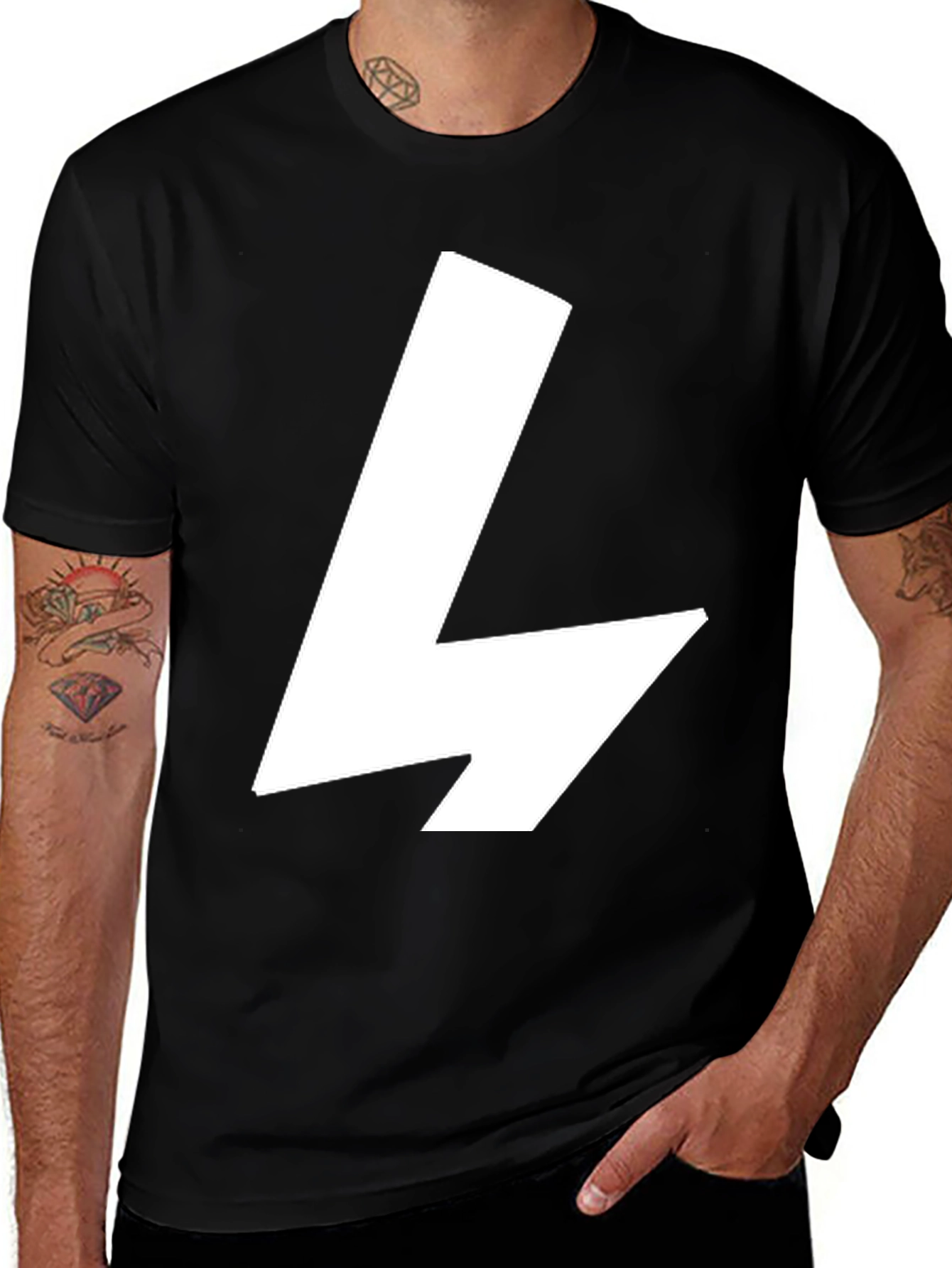Bold Lightning Bolt Graphic Tee