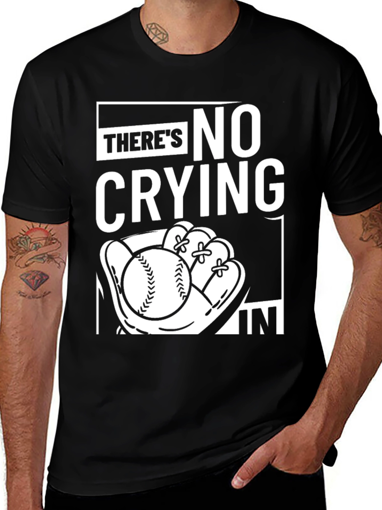 Variant 28 of No Crying In Baseball T-Shirt