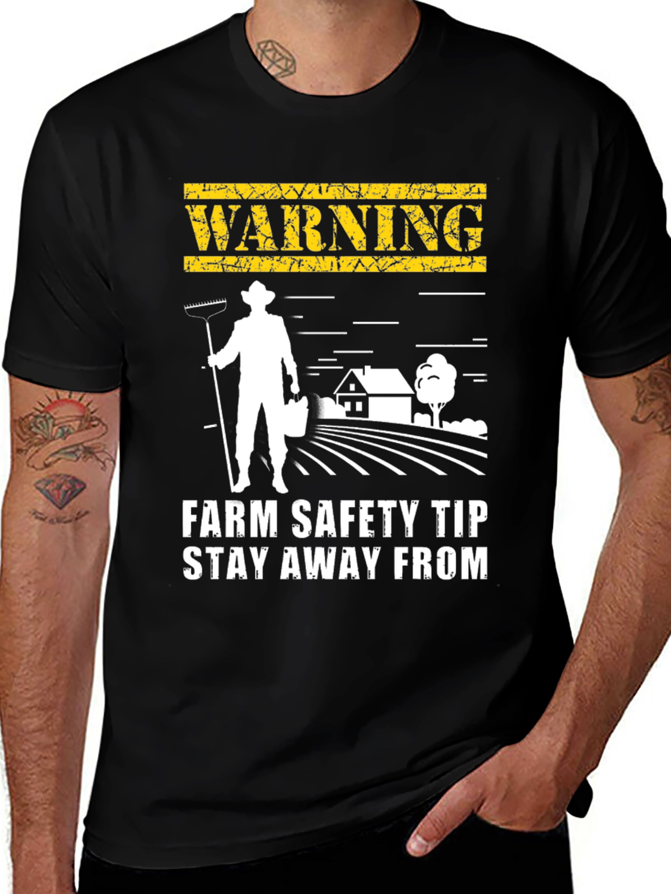 Variant 11 of Farm Safety T-Shirt - Warning Stay Away