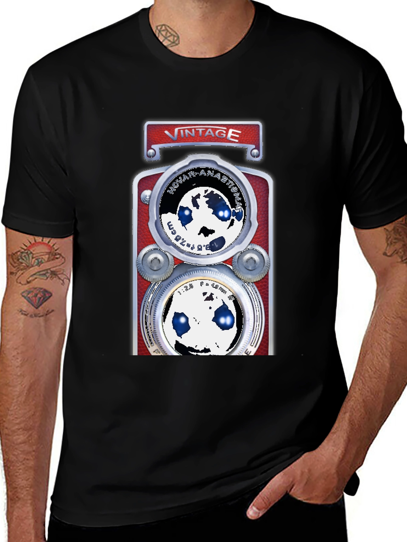 Variant 28 of Vintage Camera Graphic Tee - Retro Style
