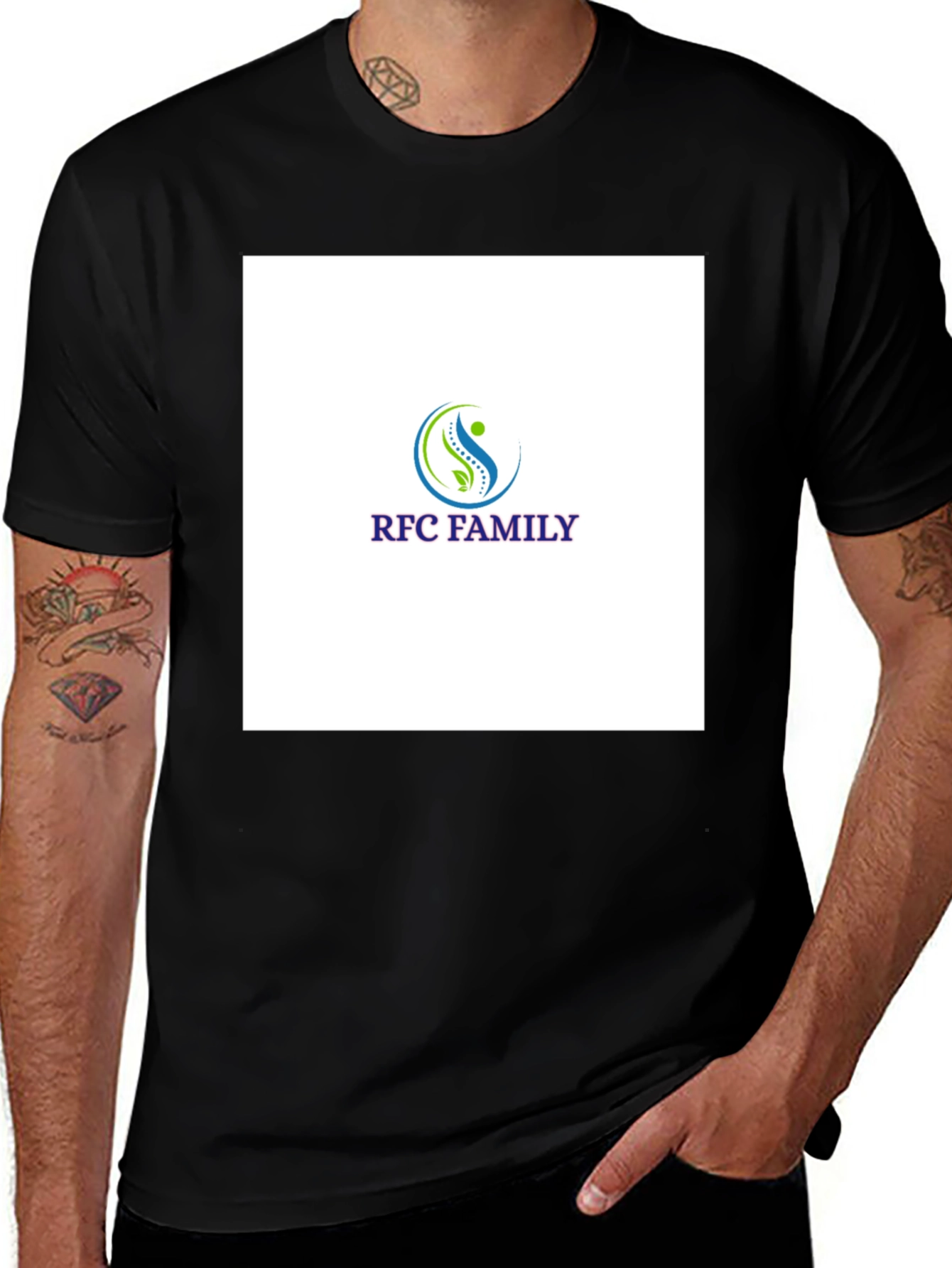Variant 16 of RFC Family Black T-Shirt