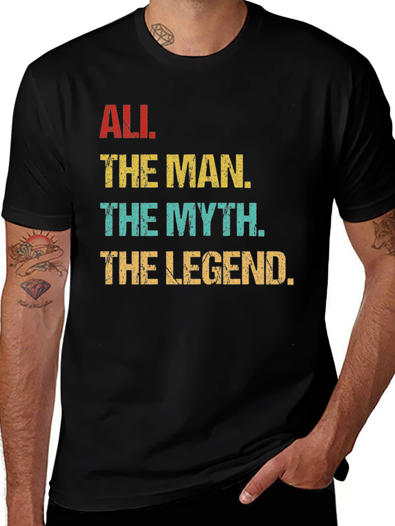 Variant 17 of Ali. The Man. The Myth. The Legend. Graphic T-Shirt