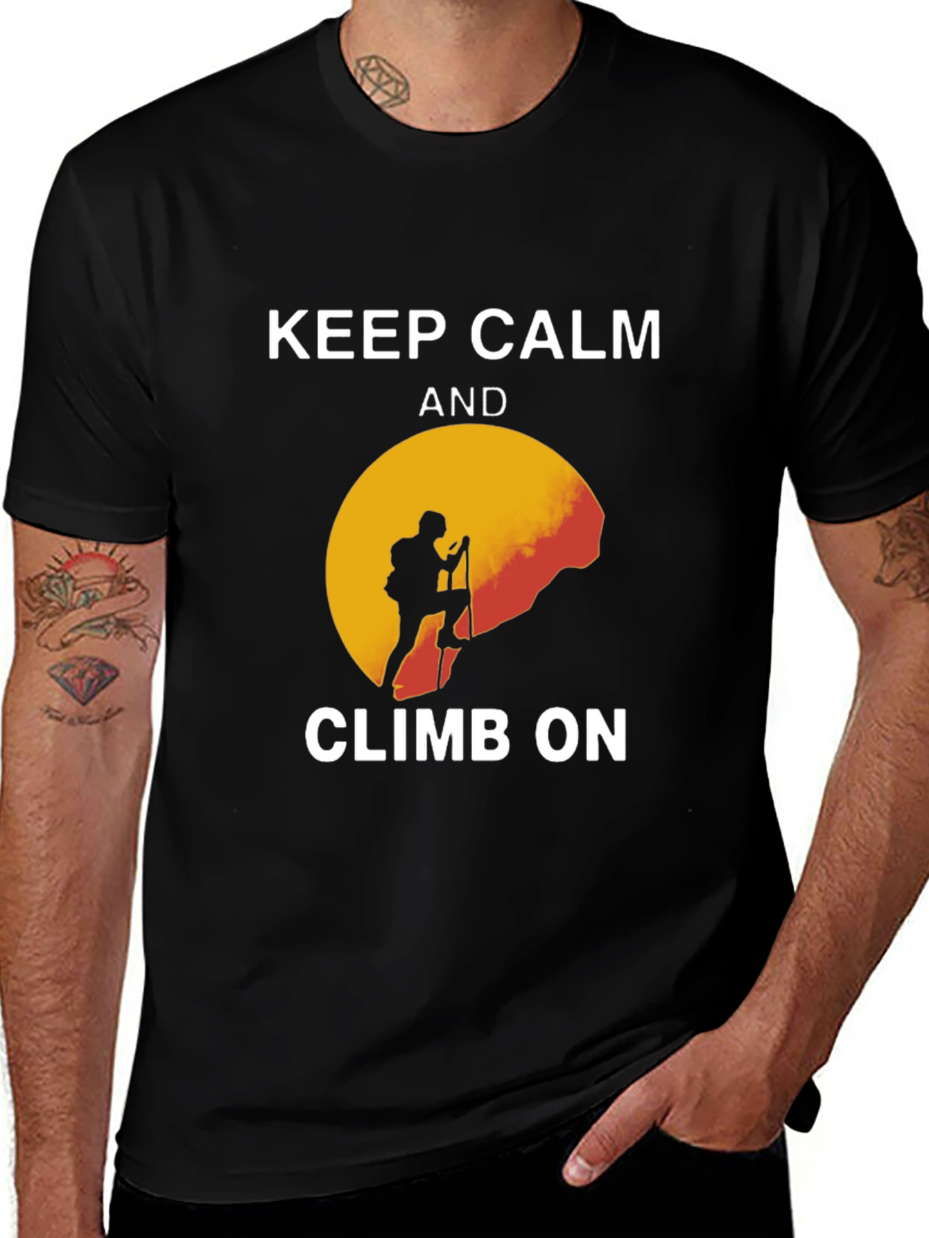 Variant 6 of Keep Calm Climb On Graphic Tee