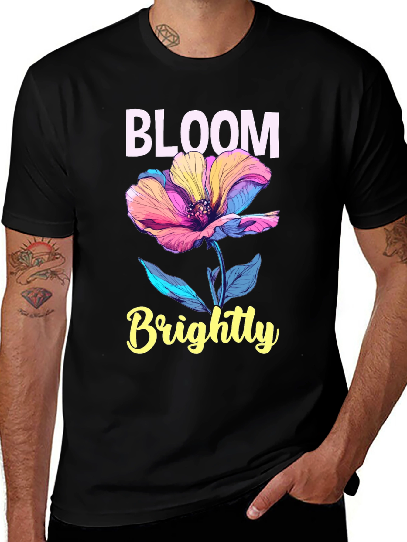 Variant 3 of Bloom Brightly Graphic T-Shirt