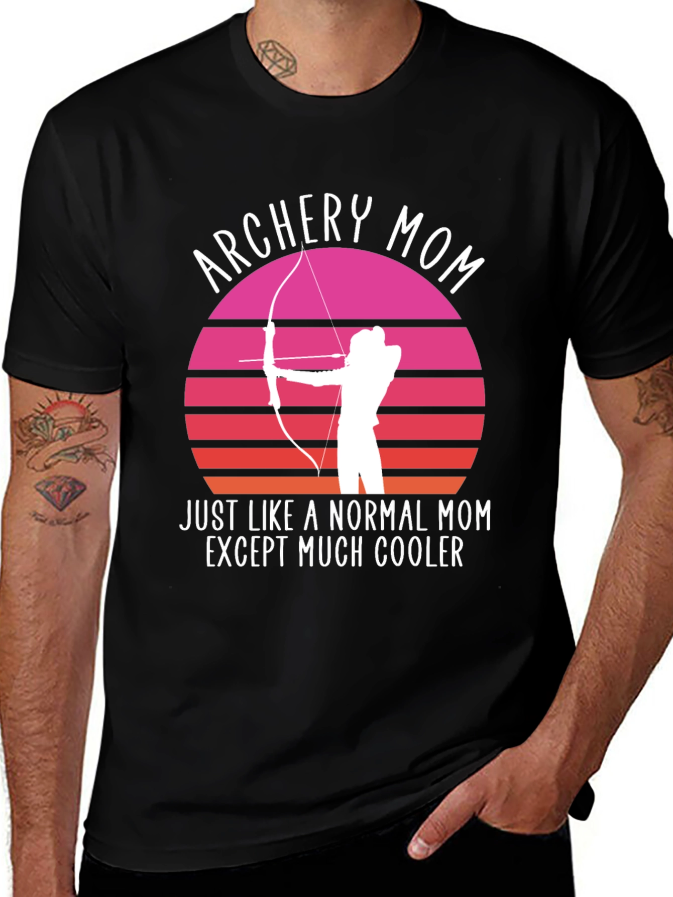 Variant 8 of Archery Mom T-Shirt - Cooler Than Normal Mom Tee