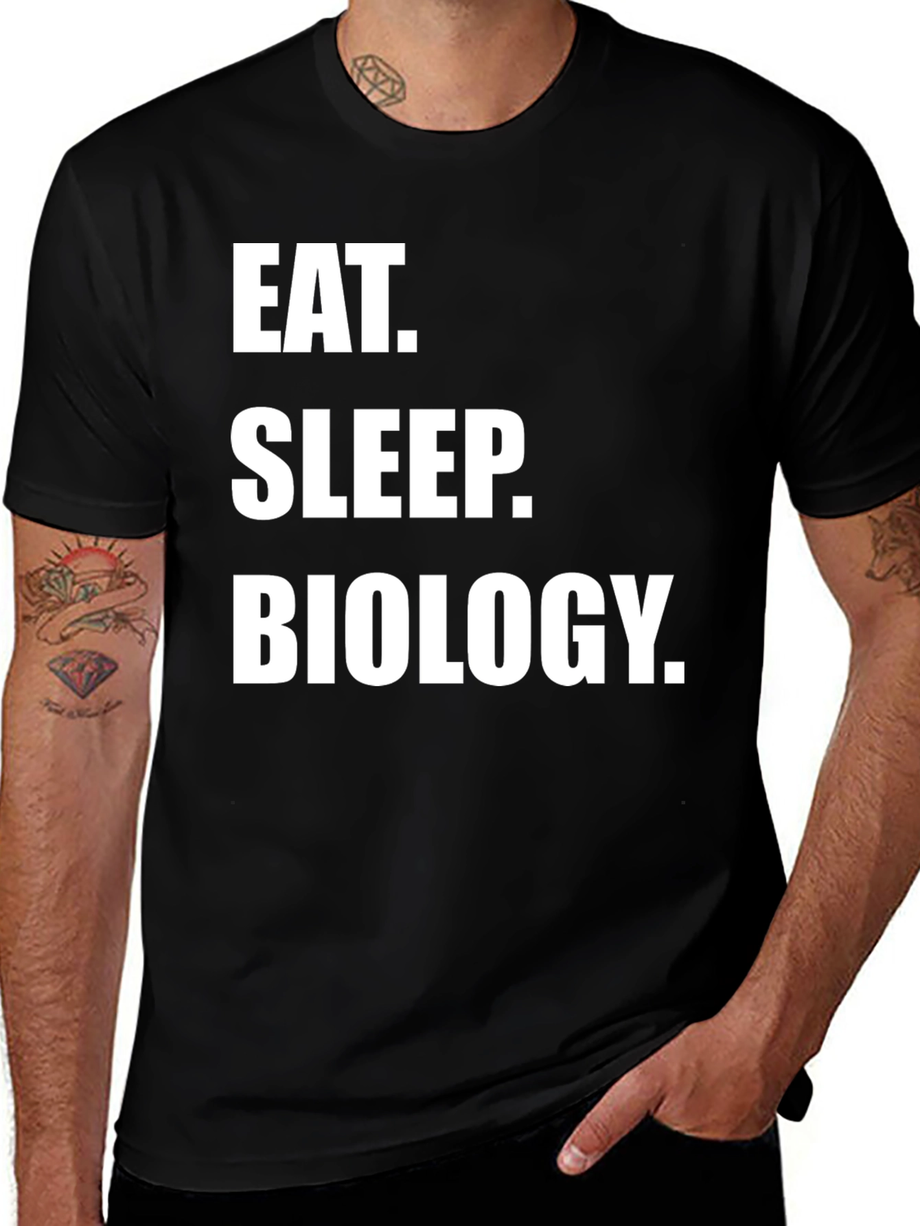 Variant 4 of Eat Sleep Biology T-Shirt - Science Lover Tee