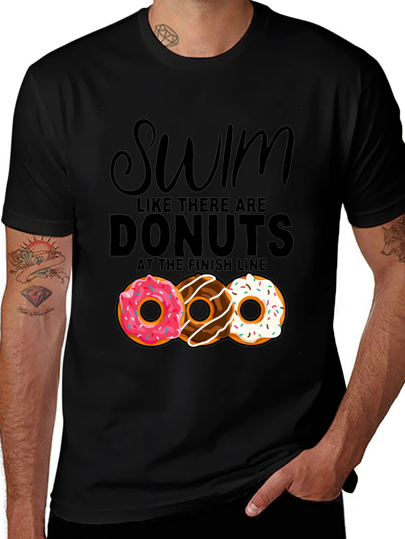 Variant 5 of Swim for Donuts Graphic T-Shirt