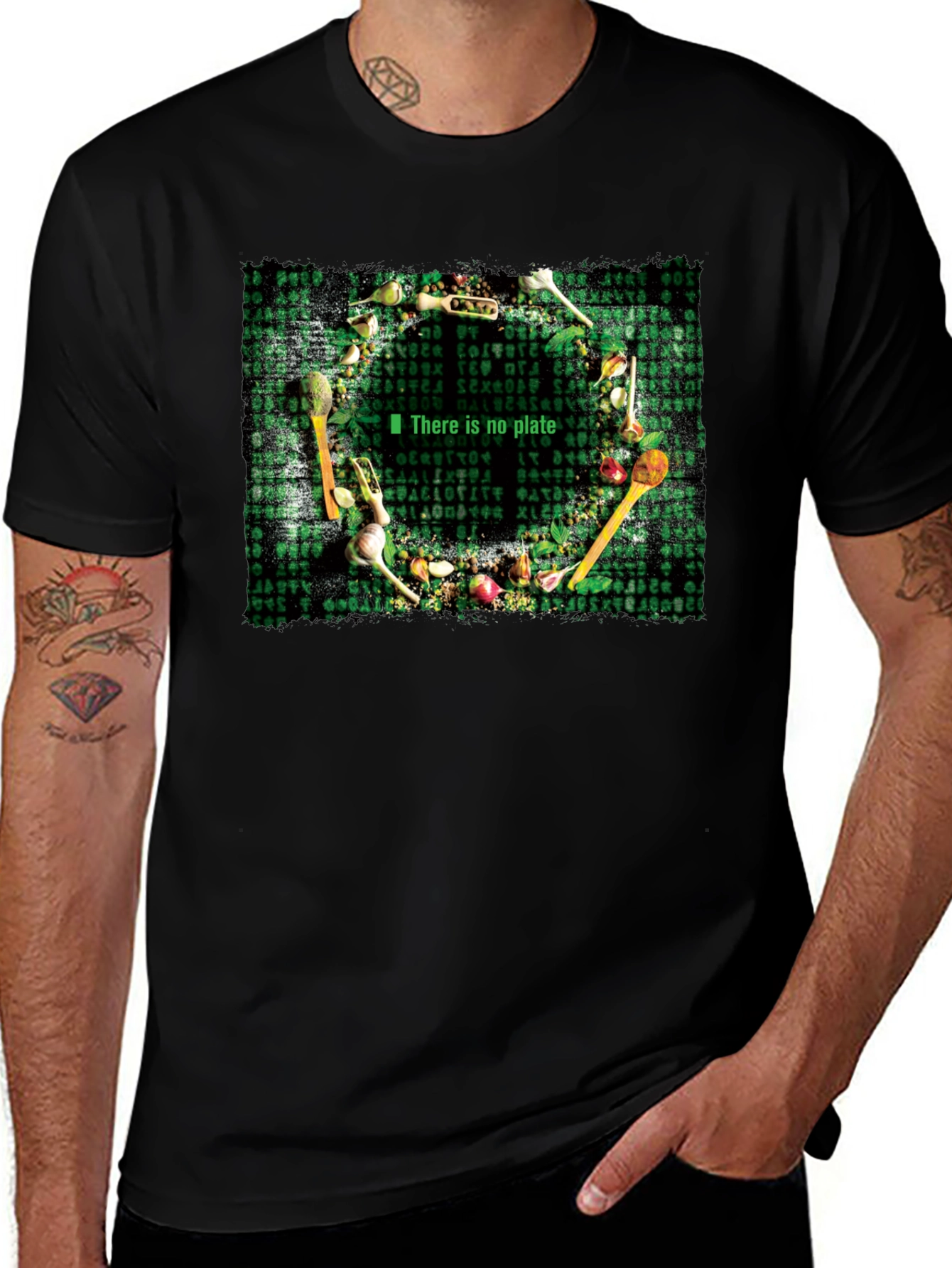 Variant 18 of Matrix Inspired "There is No Plate" Graphic Tee