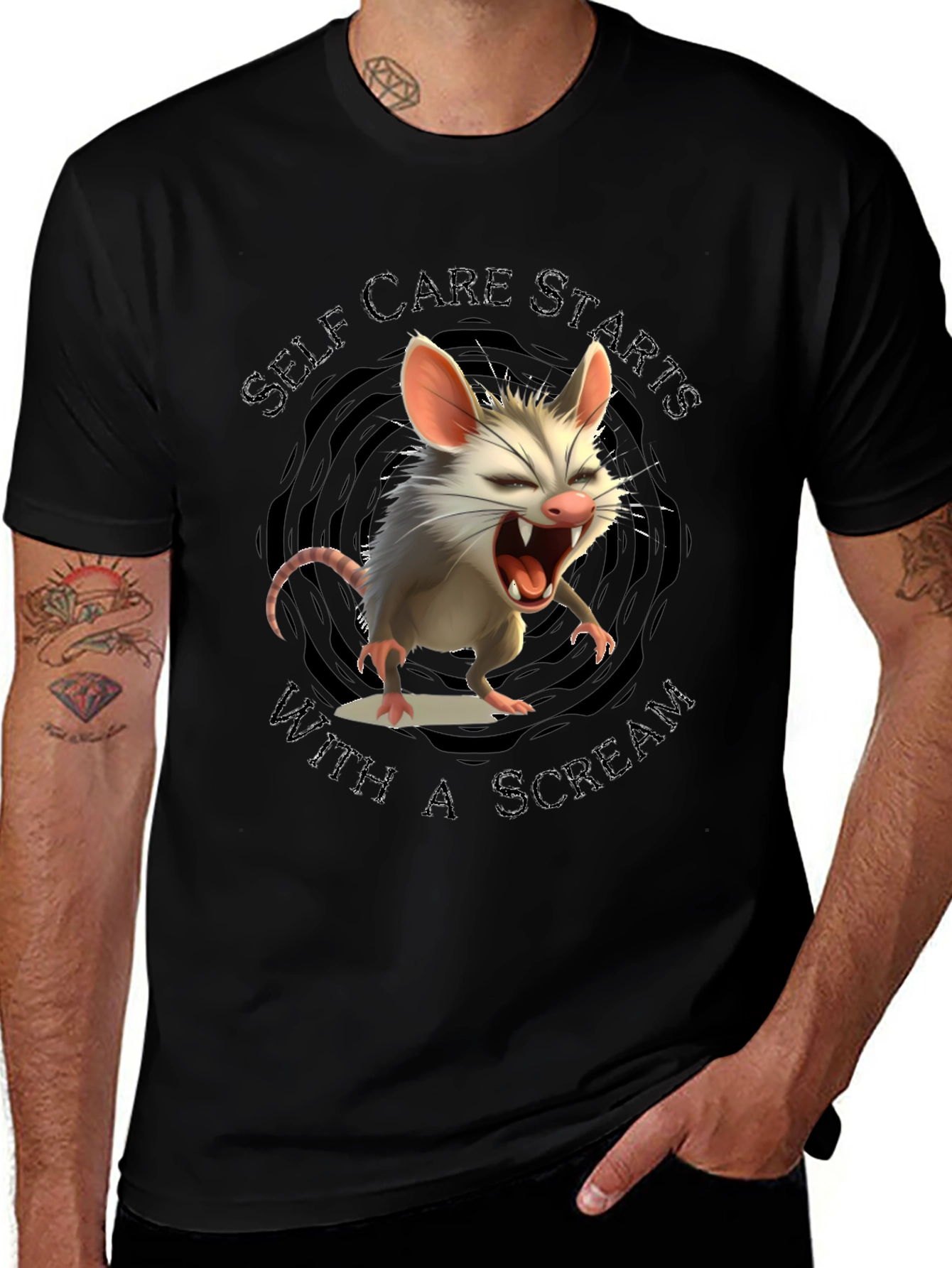 Variant 24 of Self Care Opossum T-Shirt