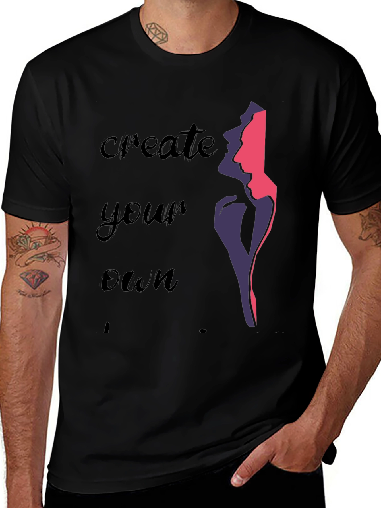 Variant 30 of Create Your Own Graphic Tee - Stylish Black T-Shirt
