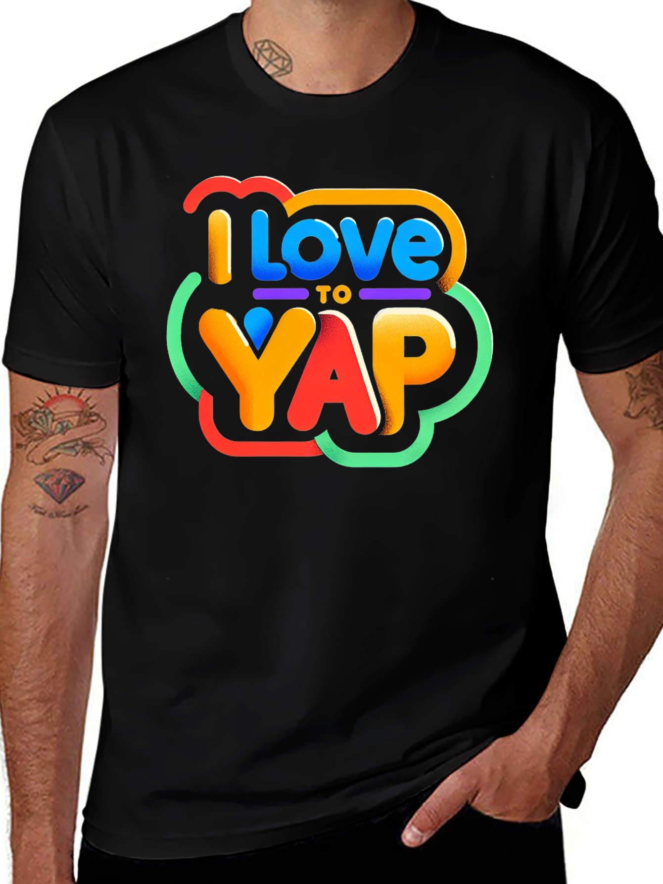 Variant 28 of I Love to Yap Graphic T-Shirt