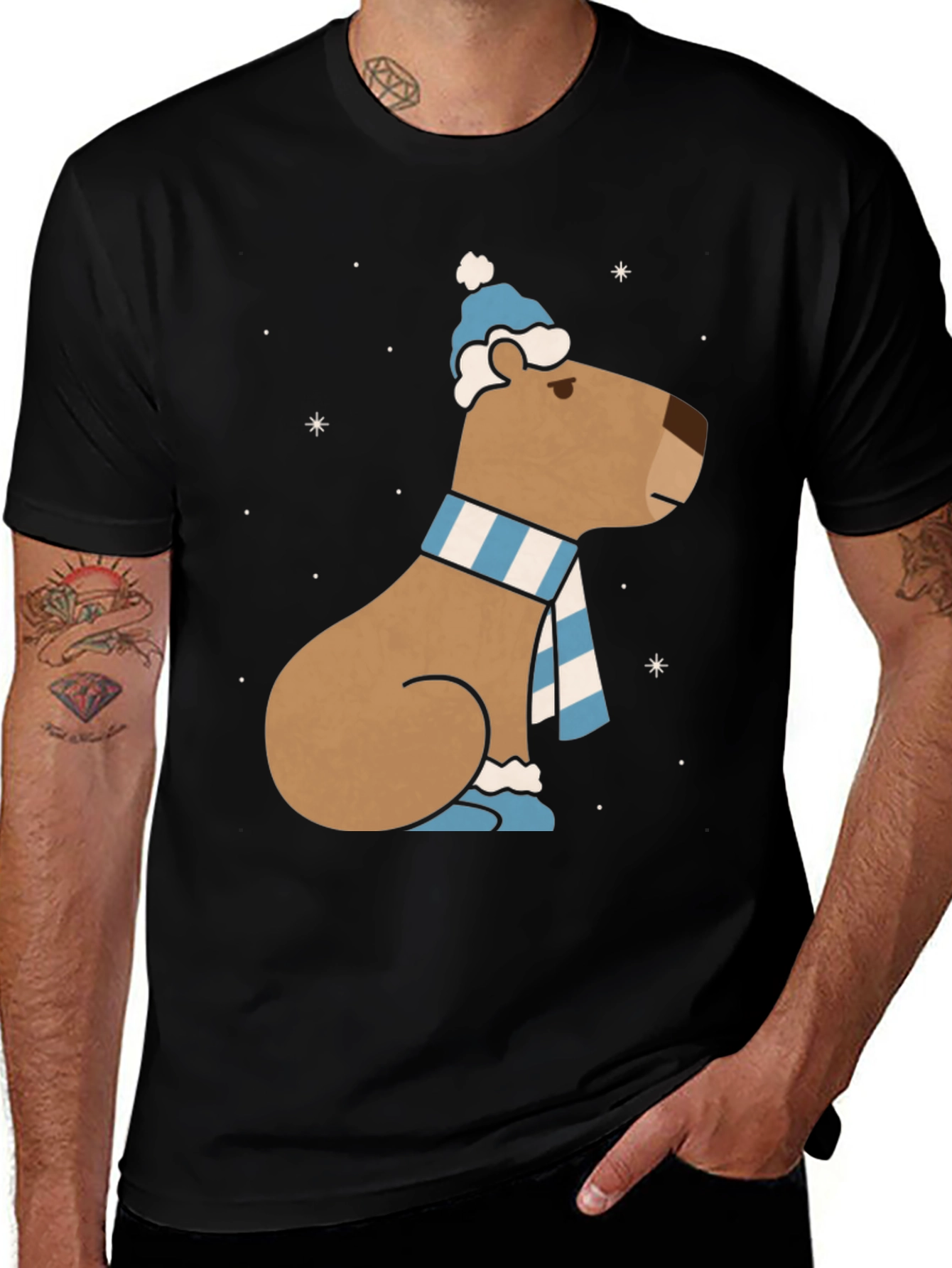 Variant 27 of Capybara Winter T-Shirt