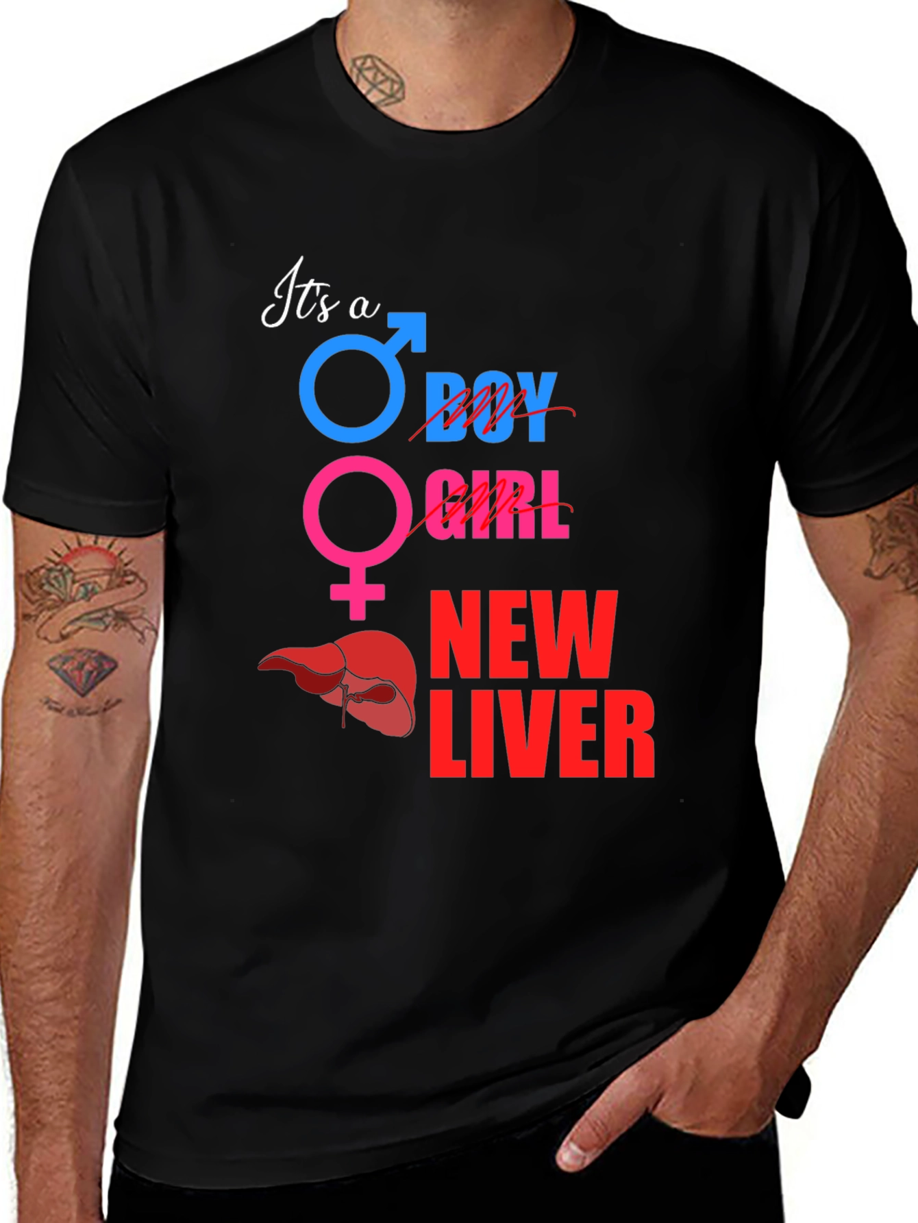 Variant 9 of New Liver Gender Reveal T-Shirt