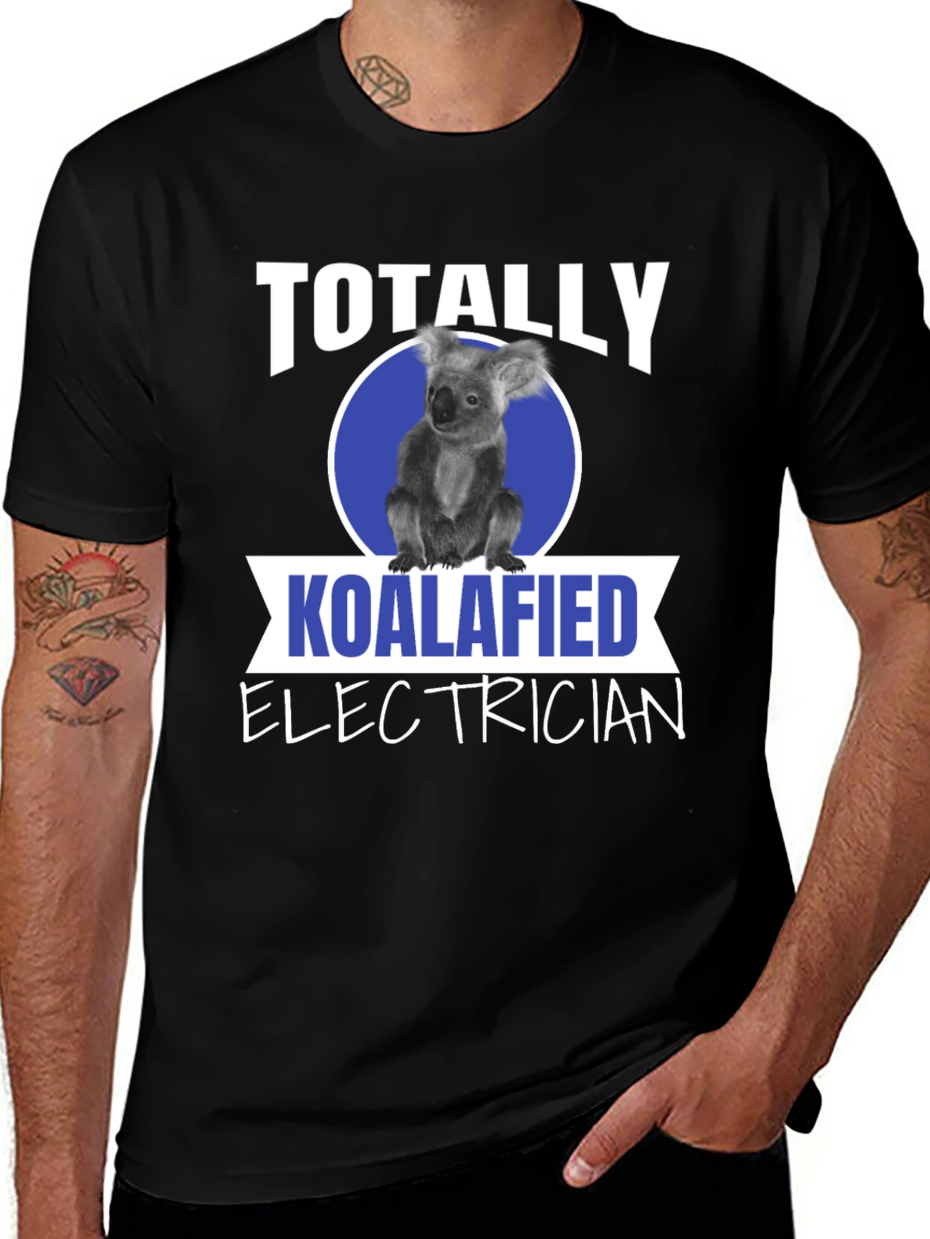 Variant 5 of Koalafied Electrician T-Shirt Funny Electrician Gift Tee