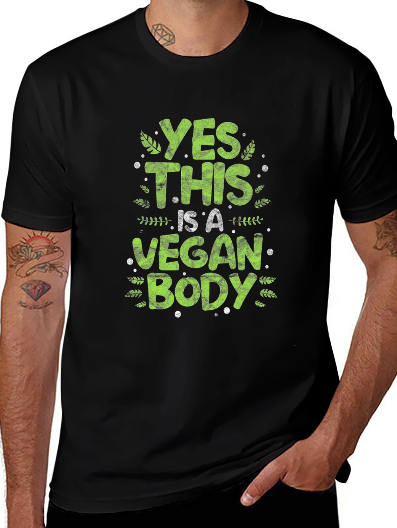 Variant 30 of Yes This is A Vegan Body T-Shirt