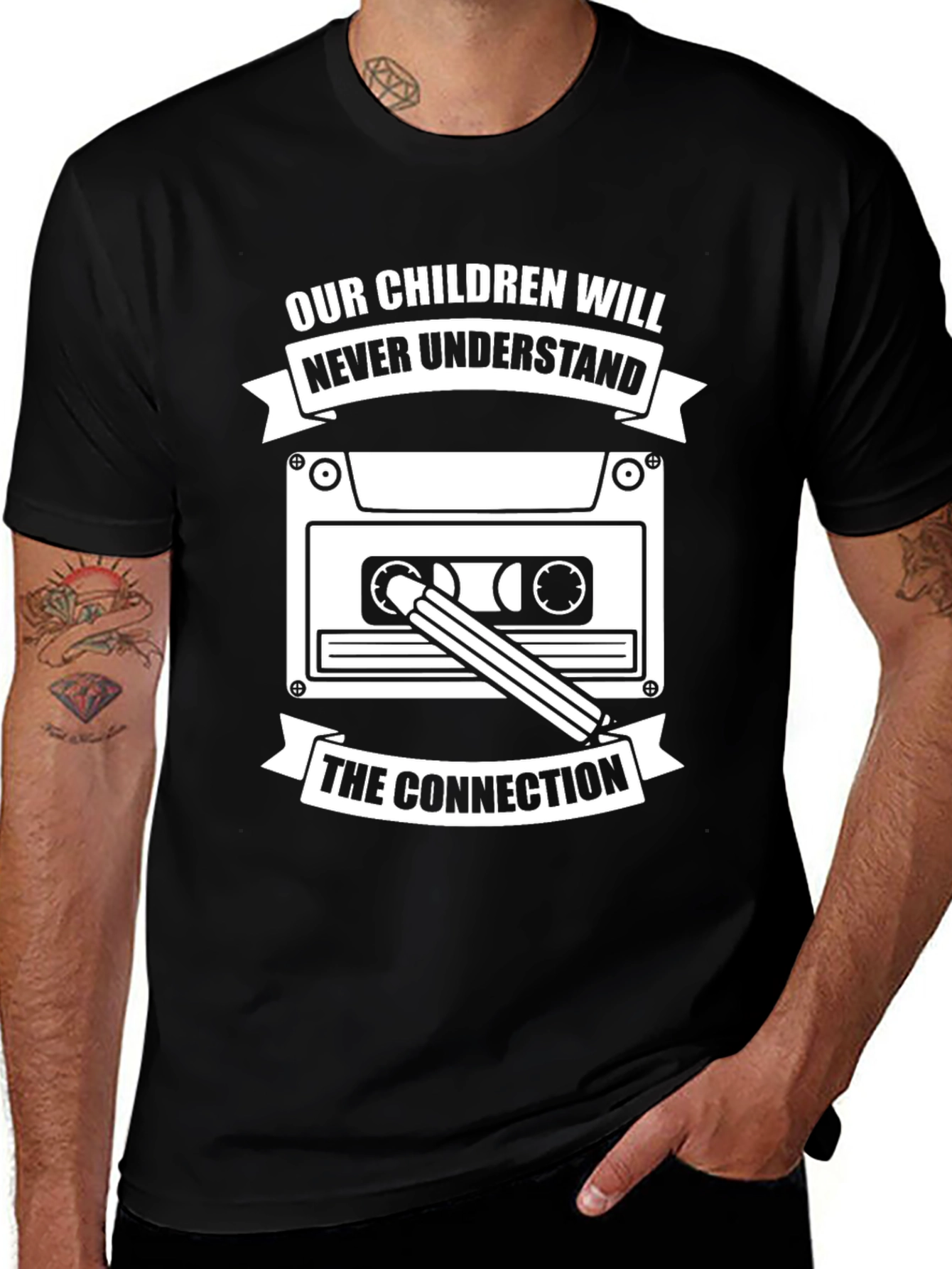 Variant 9 of Retro Cassette Tape T-Shirt - The Connection