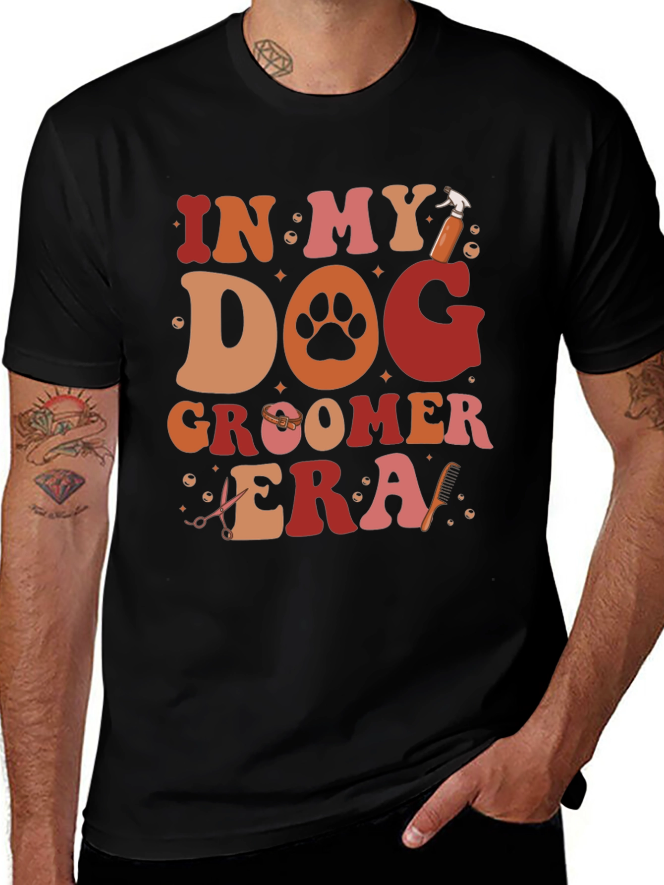 Variant 25 of Dog Groomer Era T-Shirt - Trendy & Comfortable