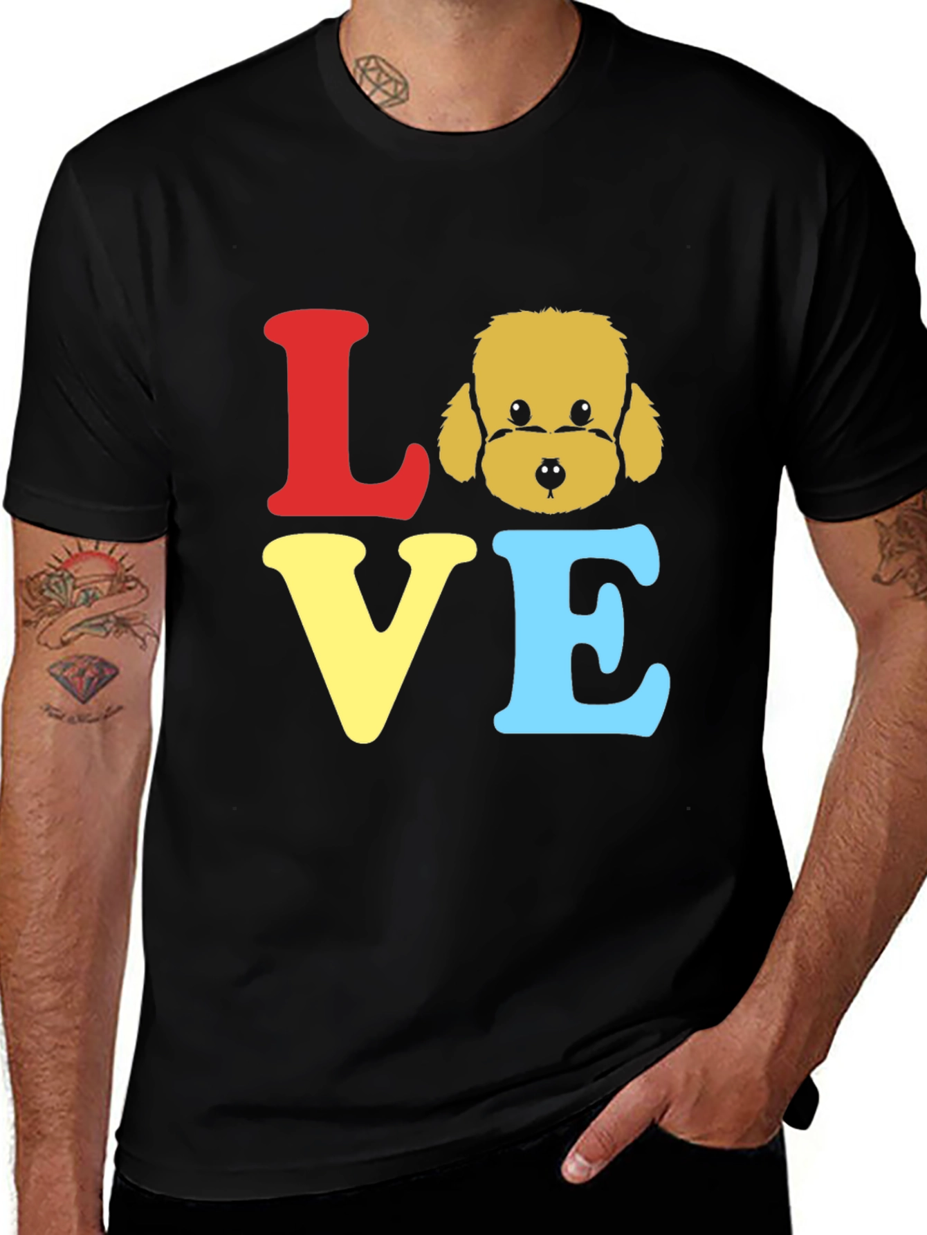 Variant 27 of Love Doodle Dog T-Shirt - Cute Pet Graphic Tee