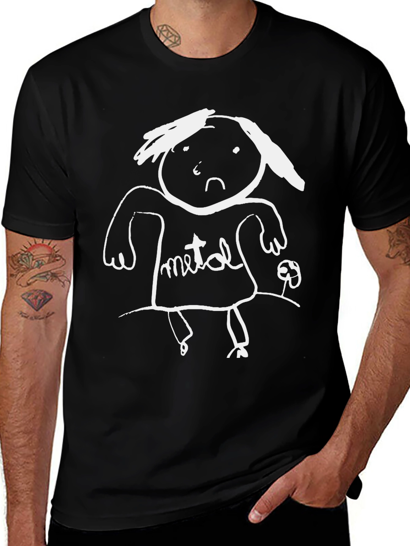 Variant 18 of Metal Kidcore Graphic Tee - Unisex Black T-Shirt