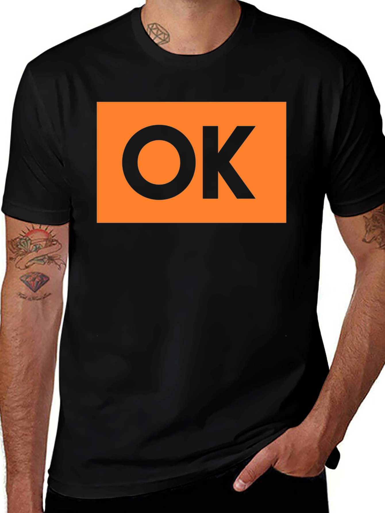 Variant 4 of OK Graphic Tee - Bold Statement T-Shirt
