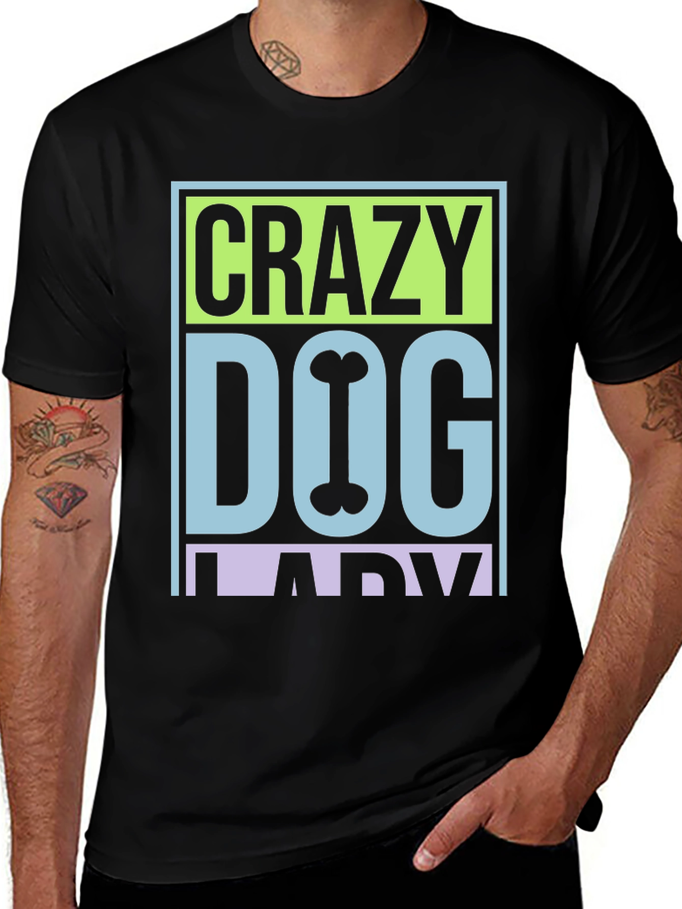 Variant 10 of Crazy Dog Lady Graphic T-Shirt