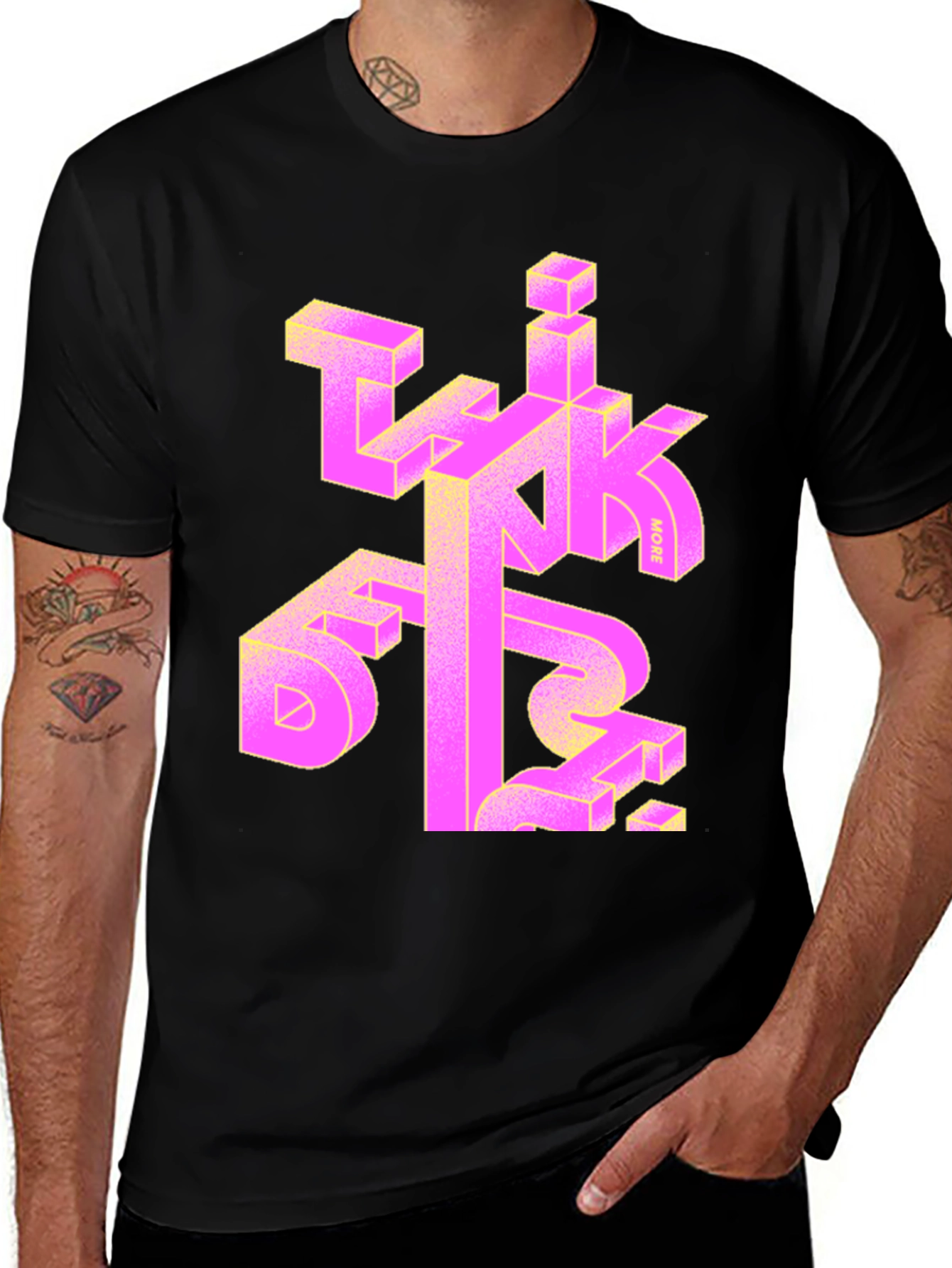 Variant 2 of Abstract Graphic Black T-Shirt