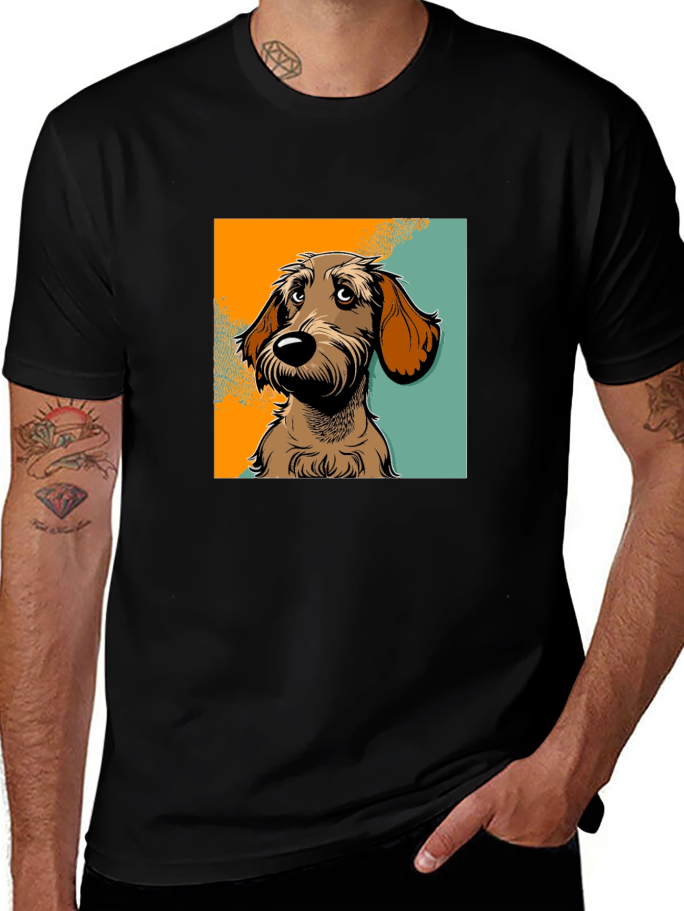 Variant 20 of Cute Dog Graphic T-Shirt - Unisex