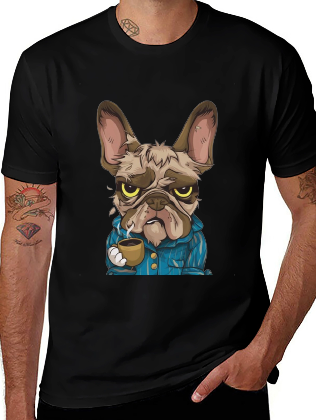 Variant 19 of Grumpy Dog Coffee T-Shirt - Unique Graphic Tee