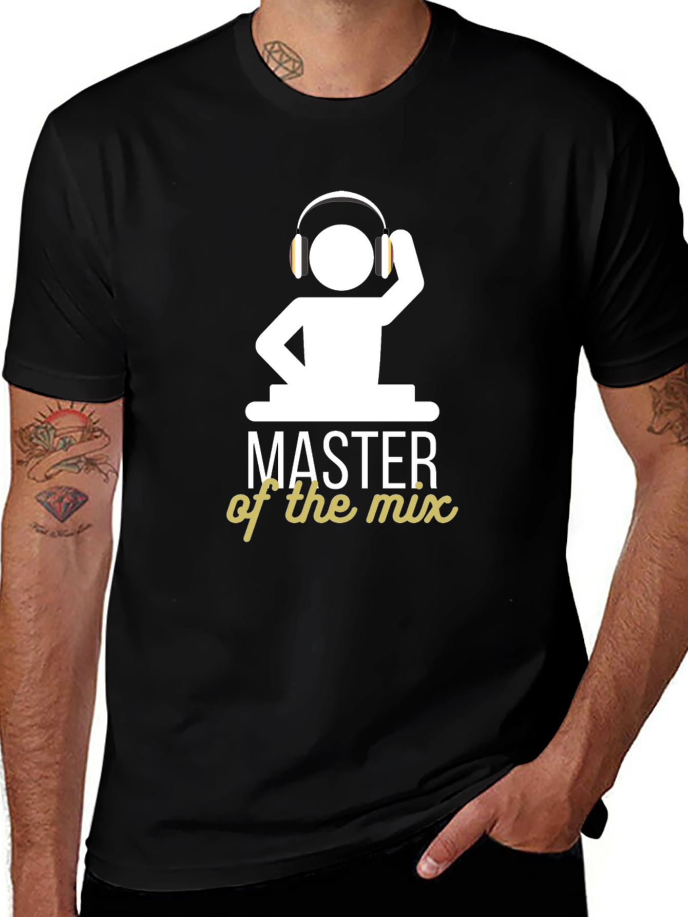 Variant 19 of DJ Master of the Mix Black Graphic T-Shirt