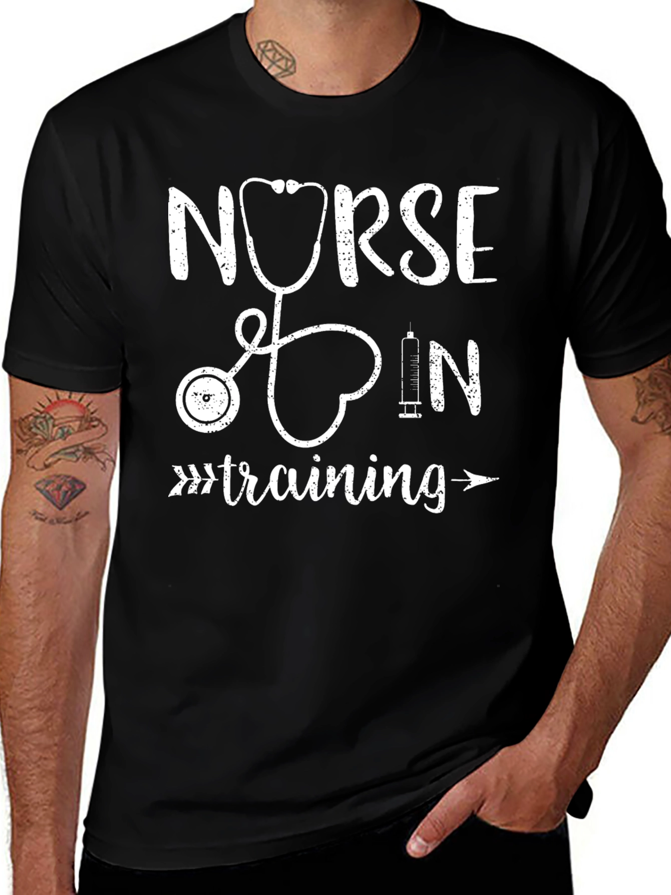 Variant 30 of Nurse In Training T-Shirt - Stethoscope Heart