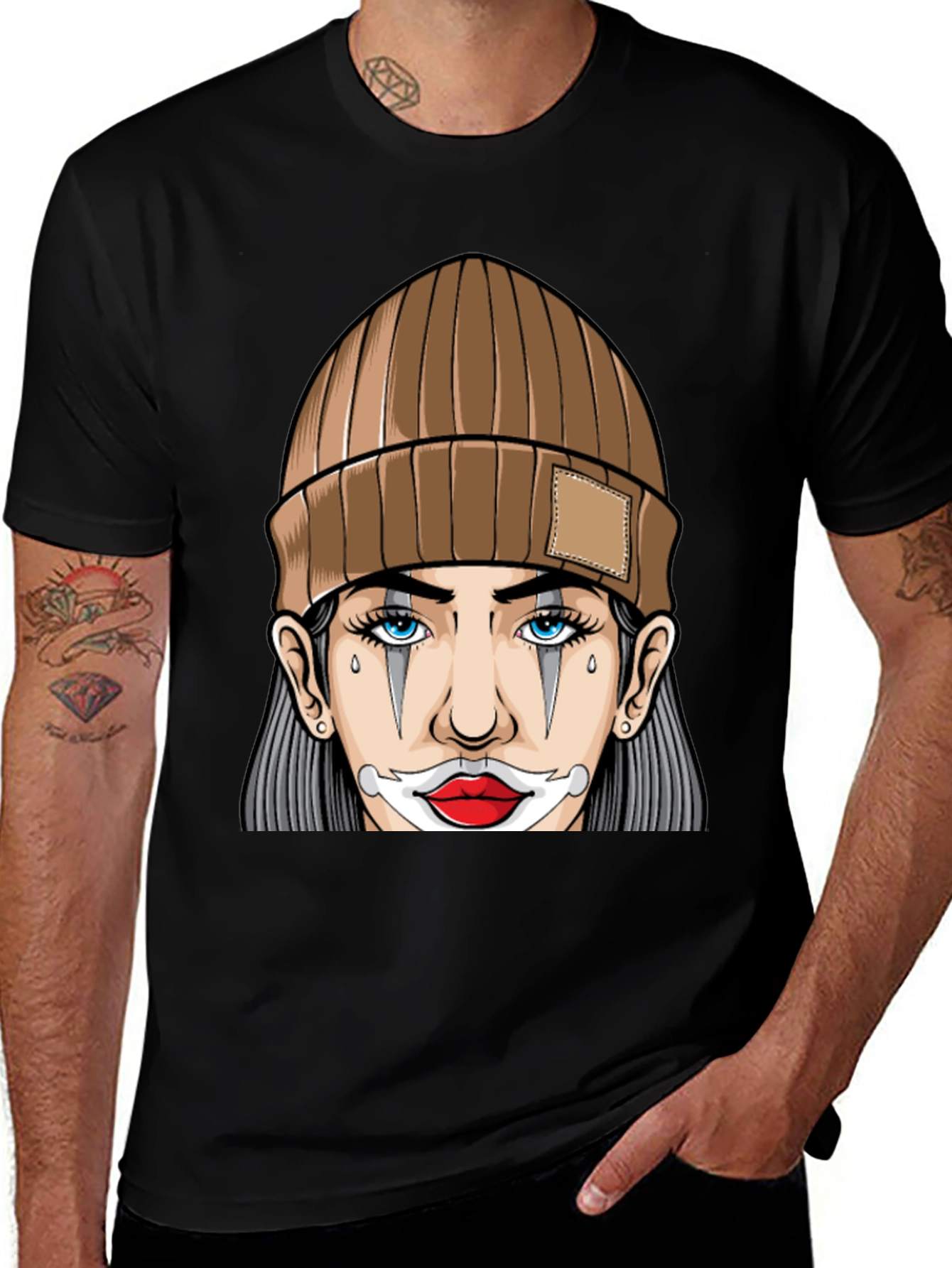 Variant 11 of Clown Girl Graphic Tee - Stylish Streetwear