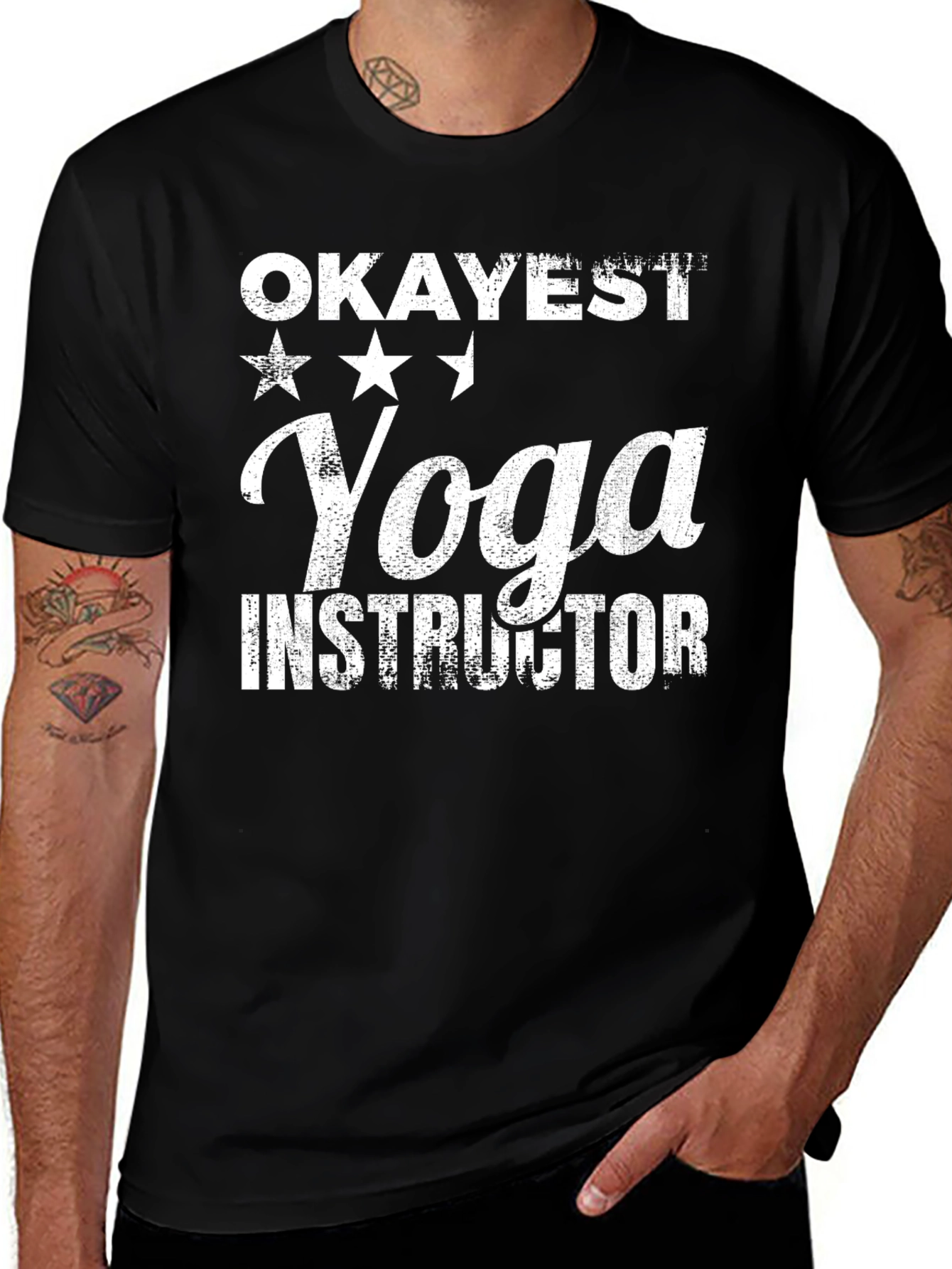 Variant 29 of Okayest Yoga Instructor Graphic Tee