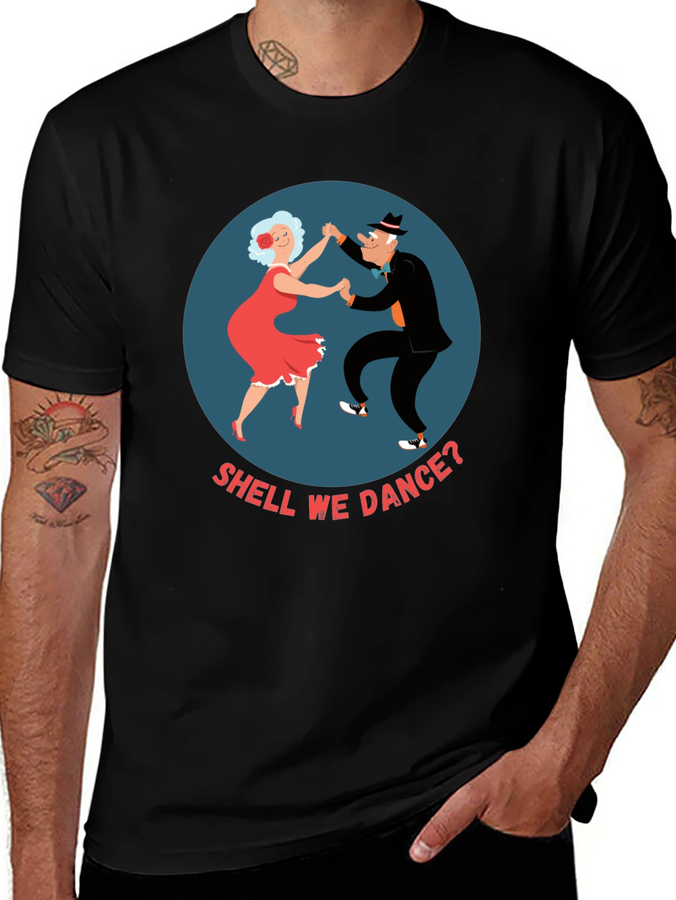 Shall We Dance T-Shirt - Retro Couple Graphic Tee