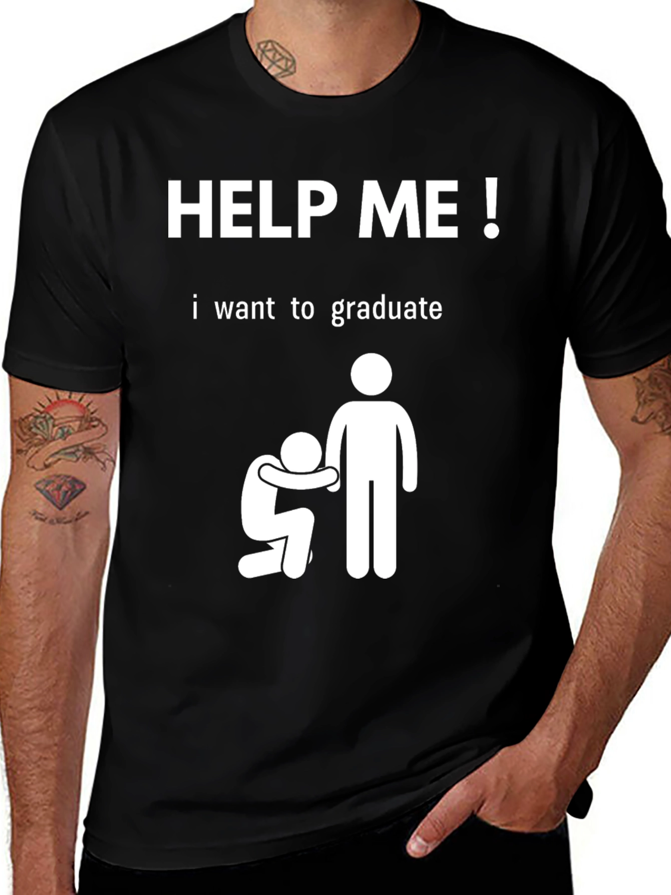 Variant 6 of Help Me Graduate T-Shirt Funny College Student Tee