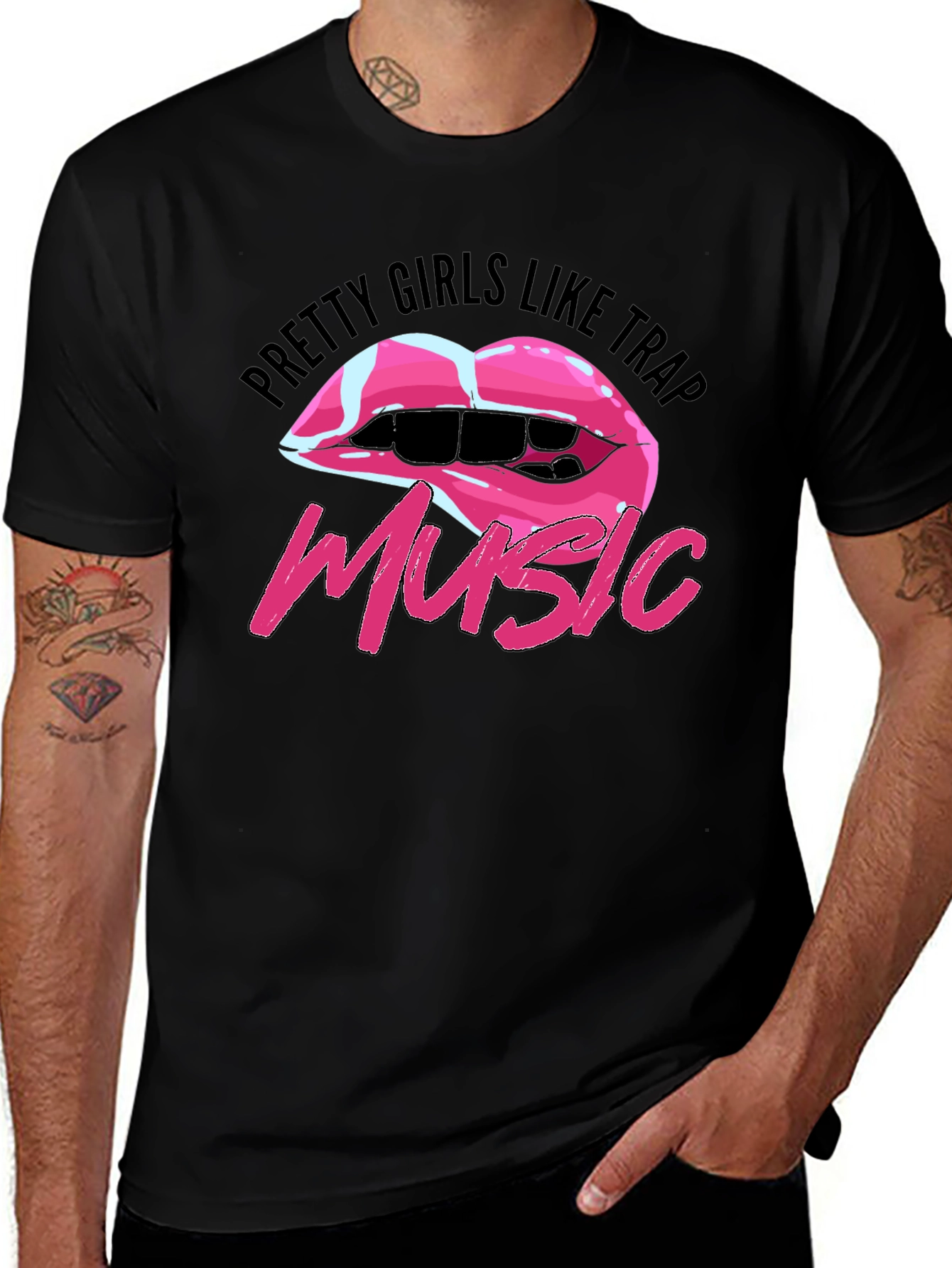 Variant 15 of Pretty Girls Like Trap Music Graphic T-Shirt