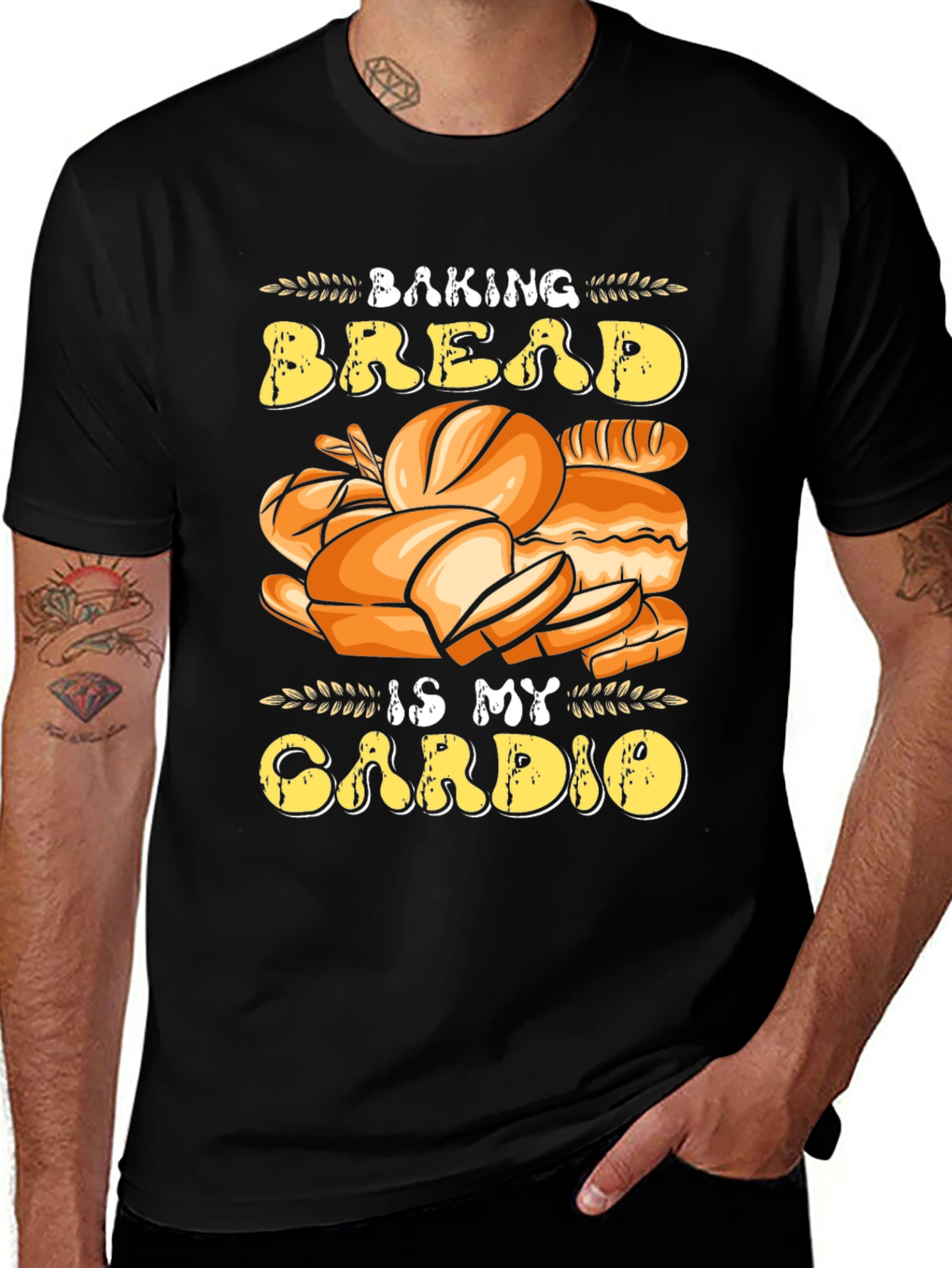 Variant 27 of Baking Bread is My Cardio T-Shirt