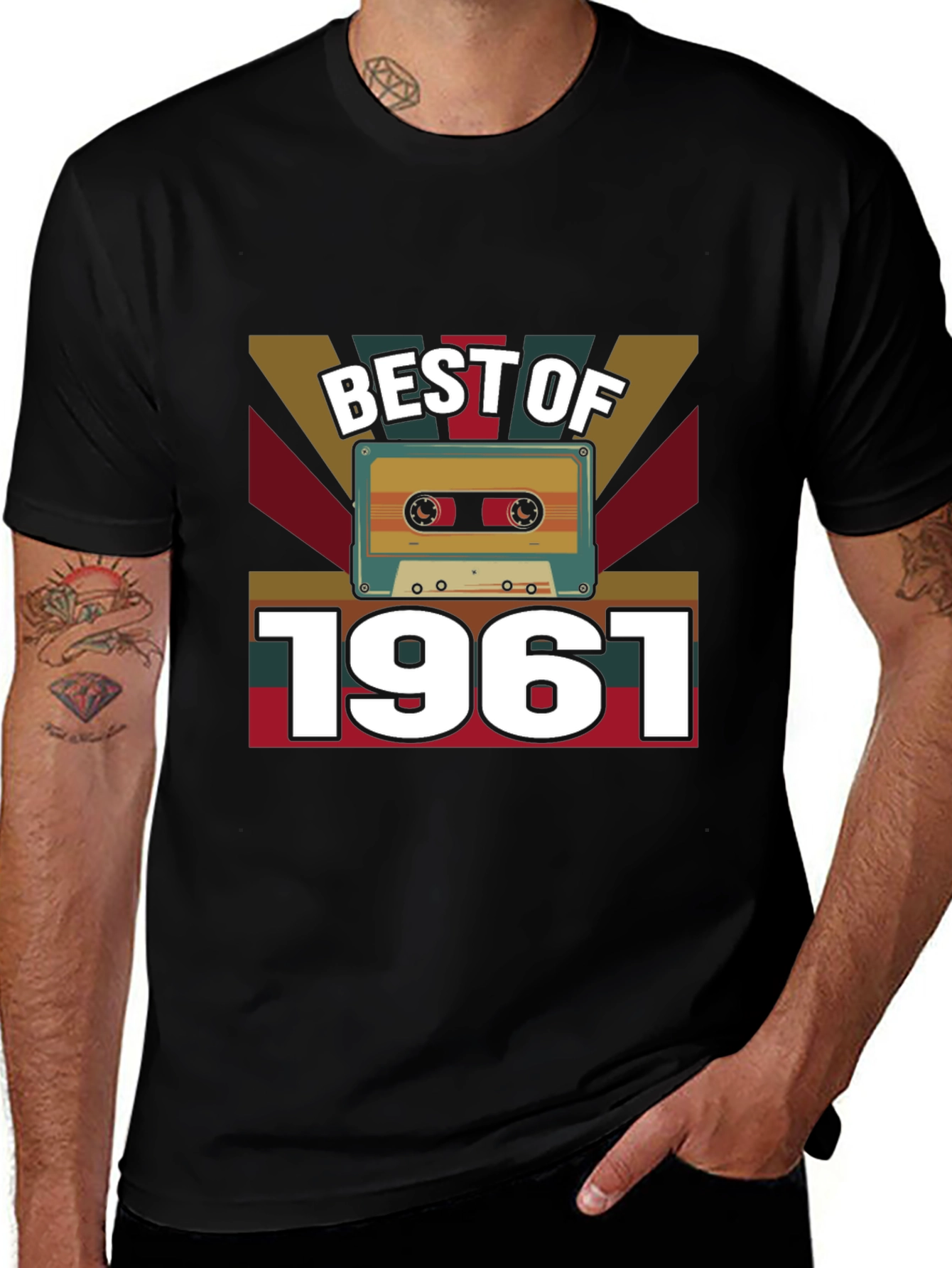 Variant 14 of Best of 1961 Cassette Tape Graphic T-Shirt