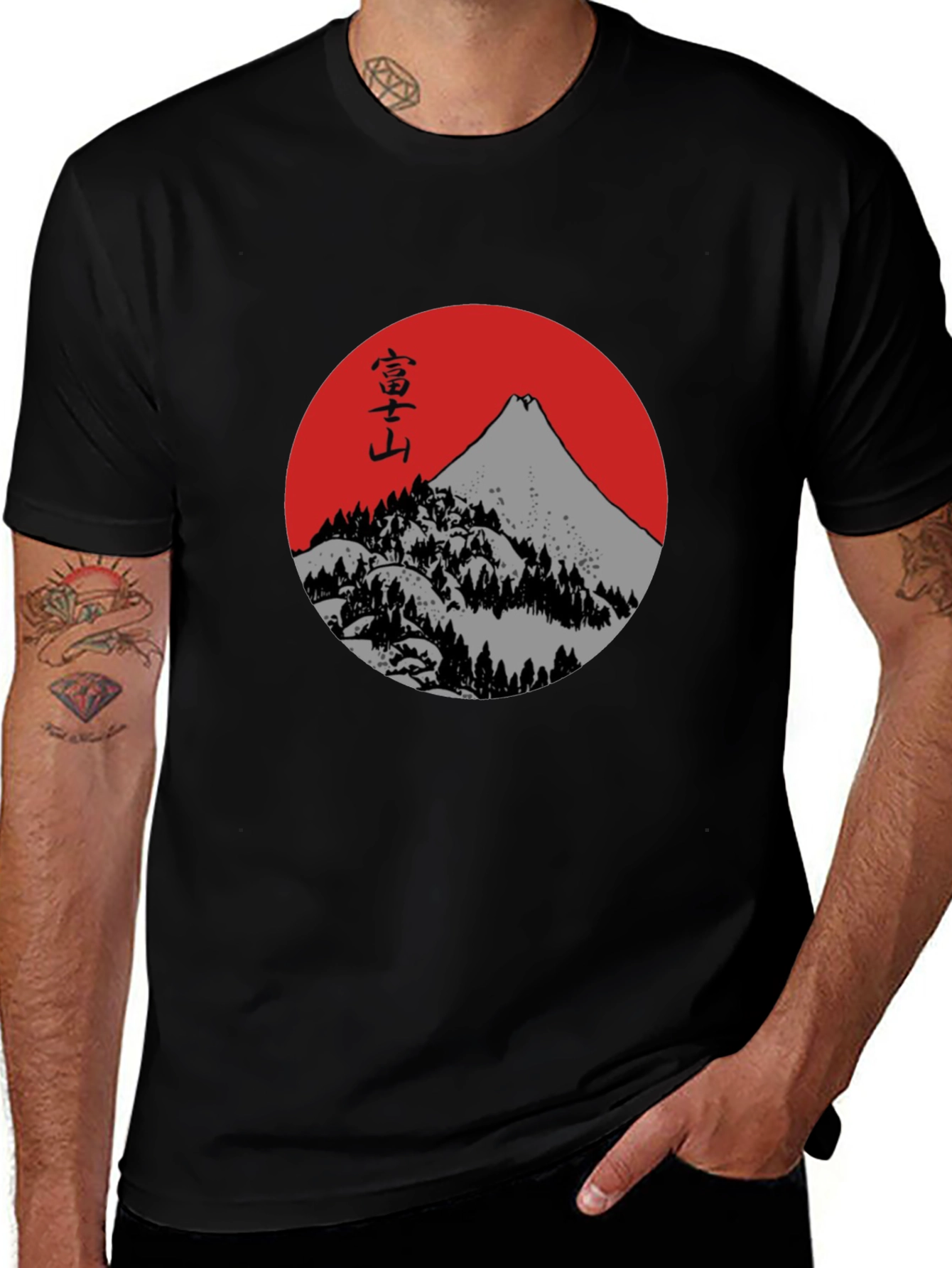 Variant 13 of Mount Fuji Graphic Tee - Japanese Art T-Shirt