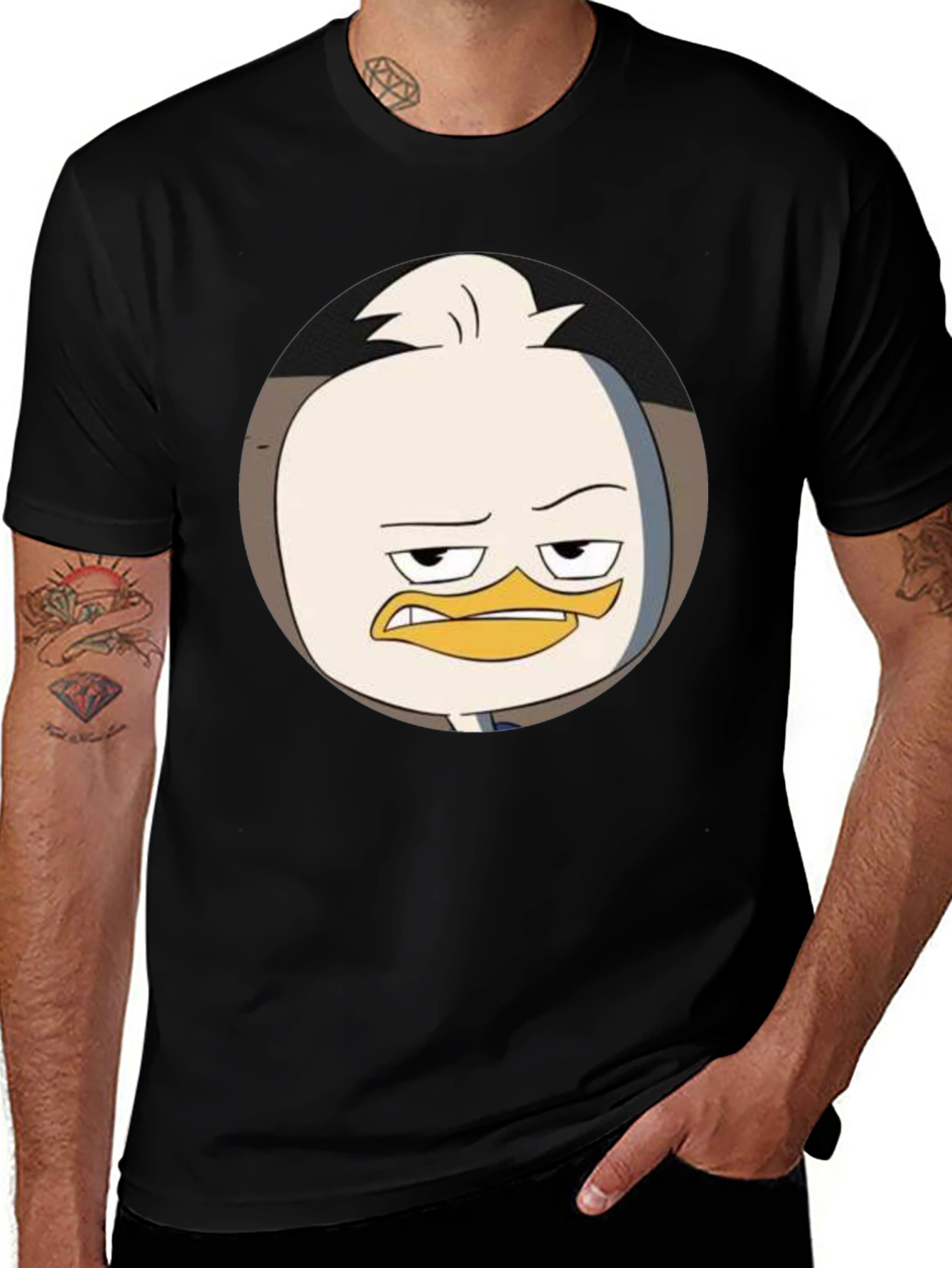 Huey Duck T-Shirt -  Cartoon Character Tee