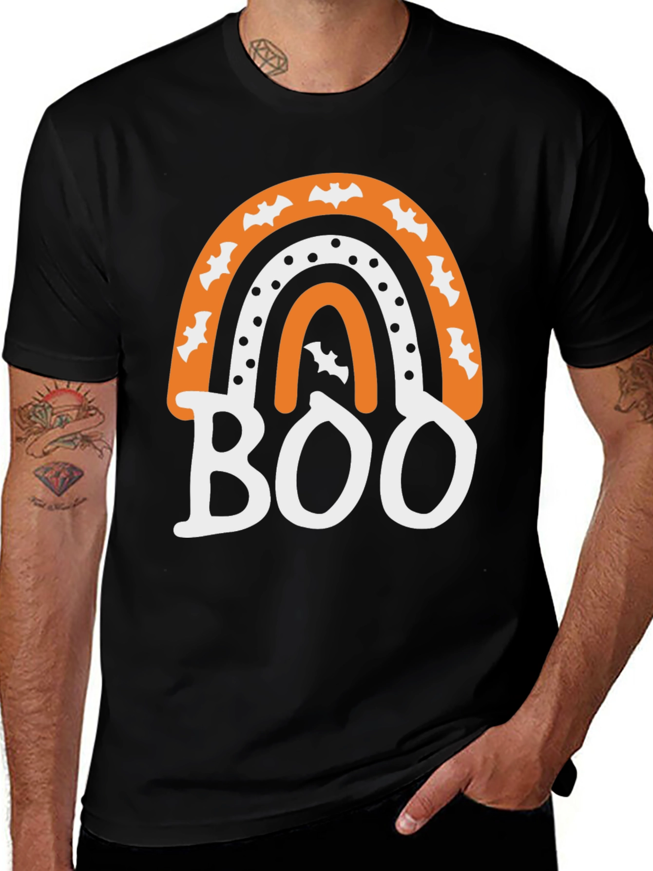 Variant 8 of Halloween Boo Rainbow T-Shirt