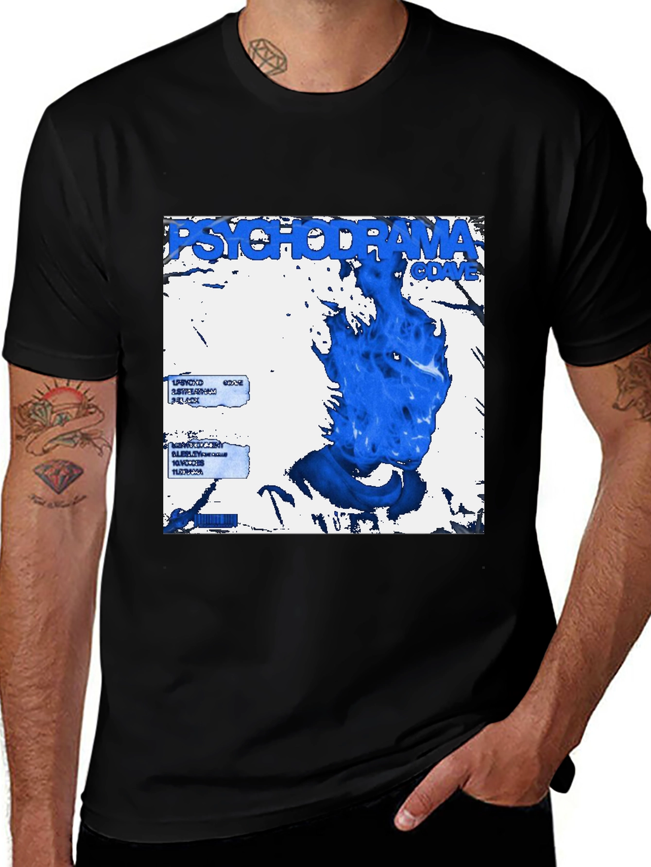 Variant 27 of Psychodrama Dave T-Shirt - Music Album Cover Tee